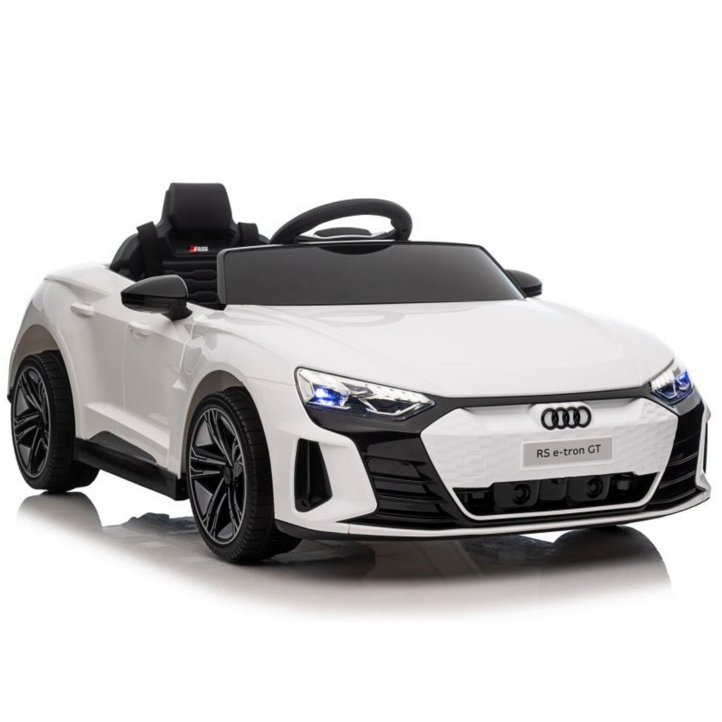 PRÉ VENDA Carro Elétrico para Criança AUDI E-TRON GT 12v Branco c/ RODAS DE BORRACHA & ASSENTO EM PELE
