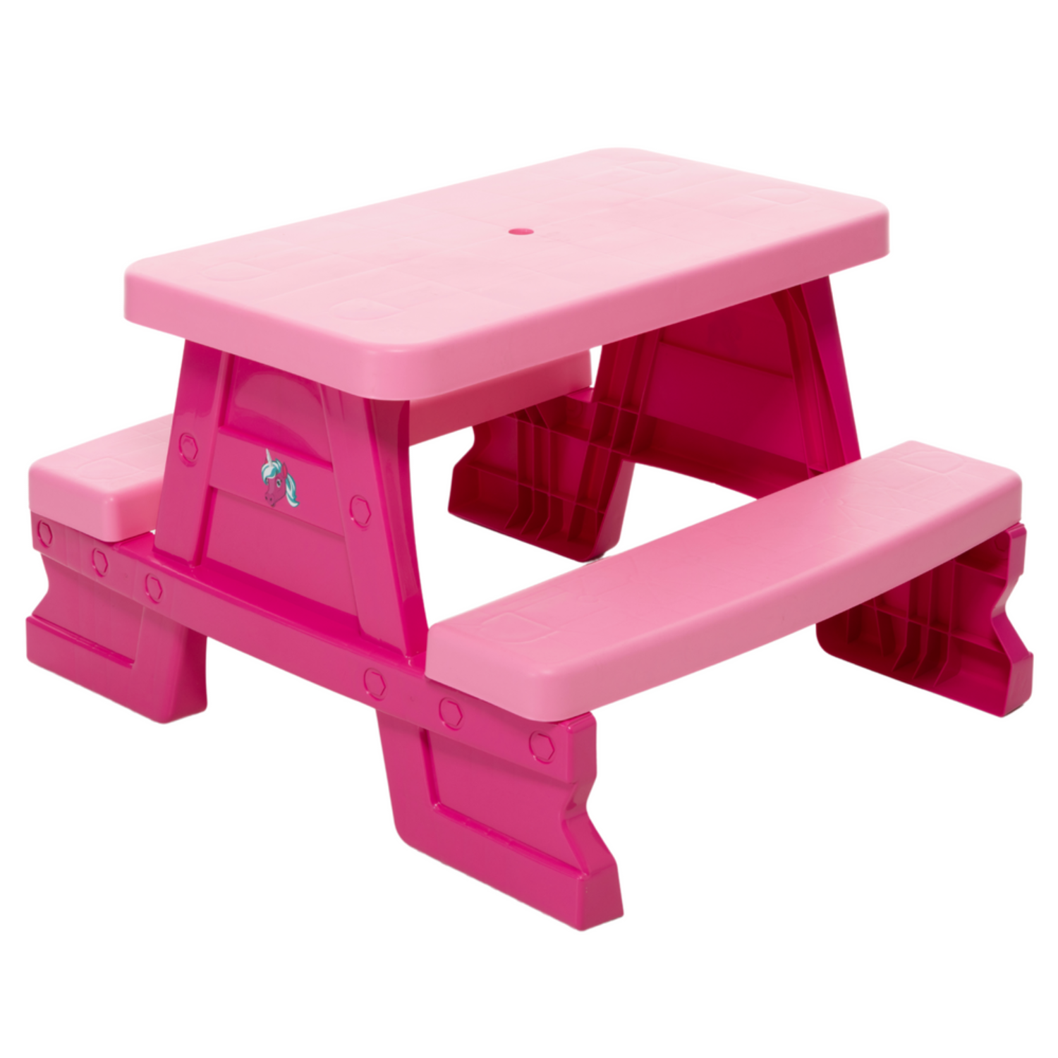 Mesa Infantil de Jardim com Bancos Rosa