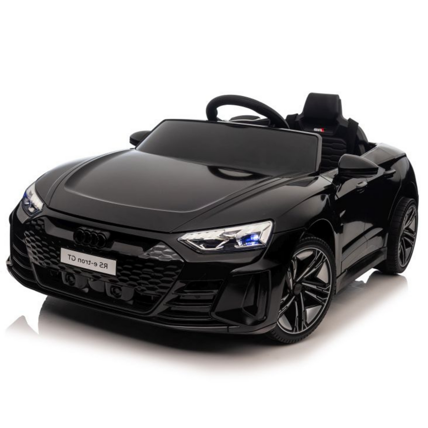 PRÉ VENDA Carro Elétrico para Criança AUDI E-TRON GT 12v Preto c/ RODAS DE BORRACHA & ASSENTO EM PELE