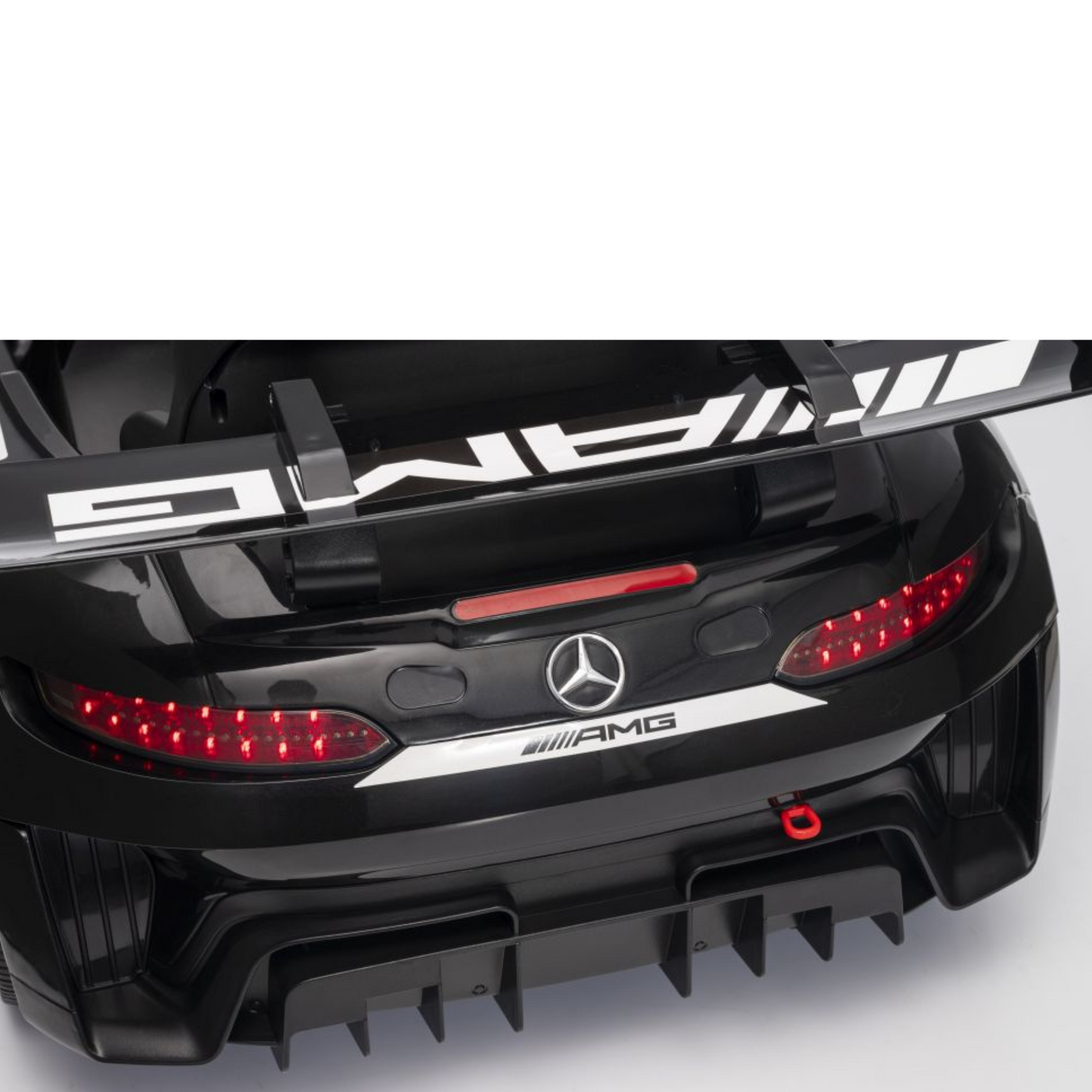 Carro Elétrico para Criança MERCEDES GT3 Deluxe 12v BATERIA DE LITIO Preto c/ RODAS DE BORRACHA & ASSENTO EM PELE