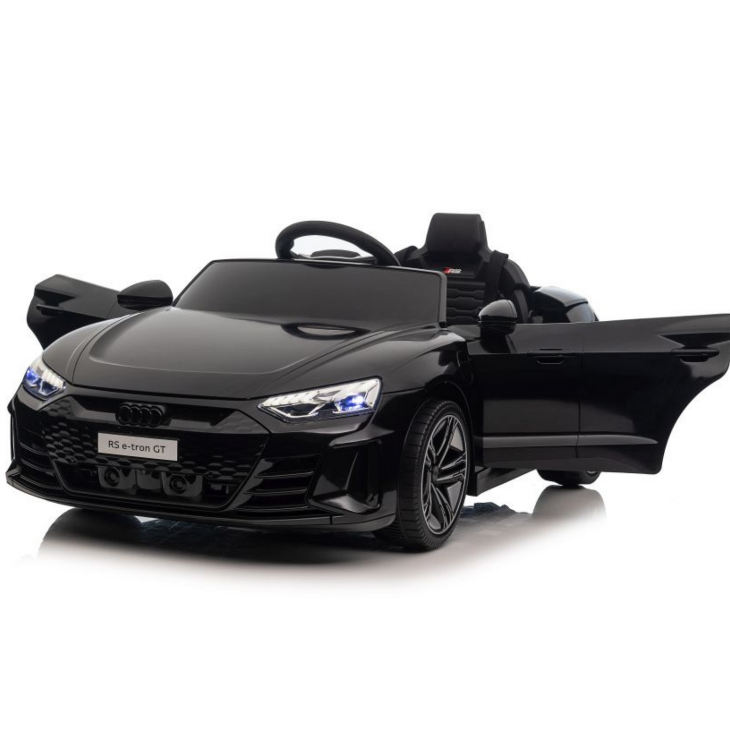 PRÉ VENDA Carro Elétrico para Criança AUDI E-TRON GT 12v Preto c/ RODAS DE BORRACHA & ASSENTO EM PELE