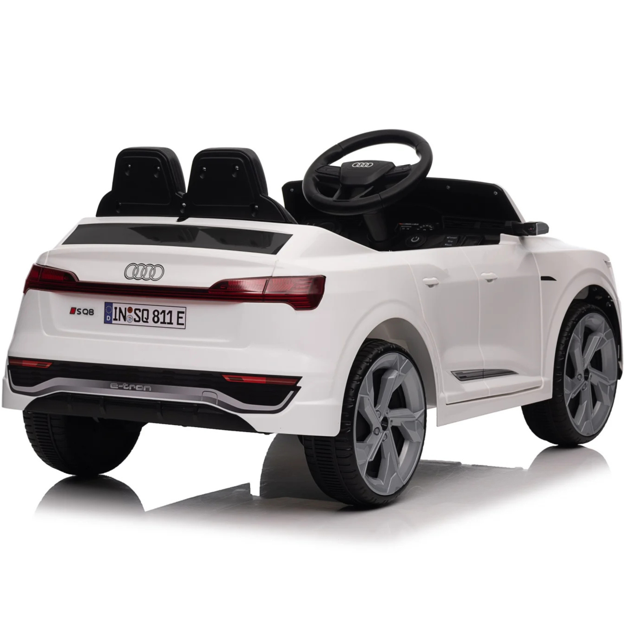 Carro Elétrico para Criança AUDI SQ8 12V Branco c/ RODAS DE BORRACHA & ASSENTO EM PELE