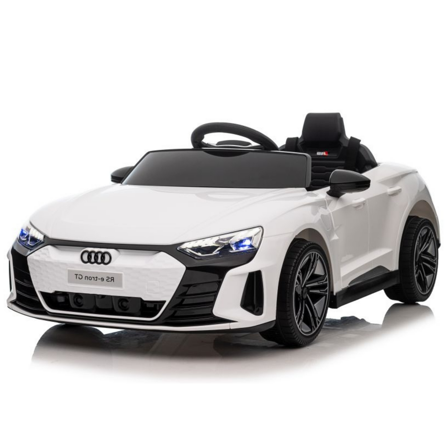 PRÉ VENDA Carro Elétrico para Criança AUDI E-TRON GT 12v Branco c/ RODAS DE BORRACHA & ASSENTO EM PELE