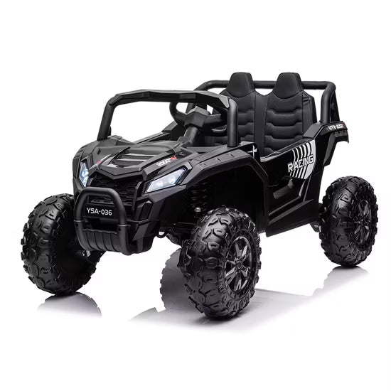 Carro Elétrico para Criança BEACH BUGGY 4x4 12v Preto c/ RODAS DE BORRACHA & ASSENTO EM PELE