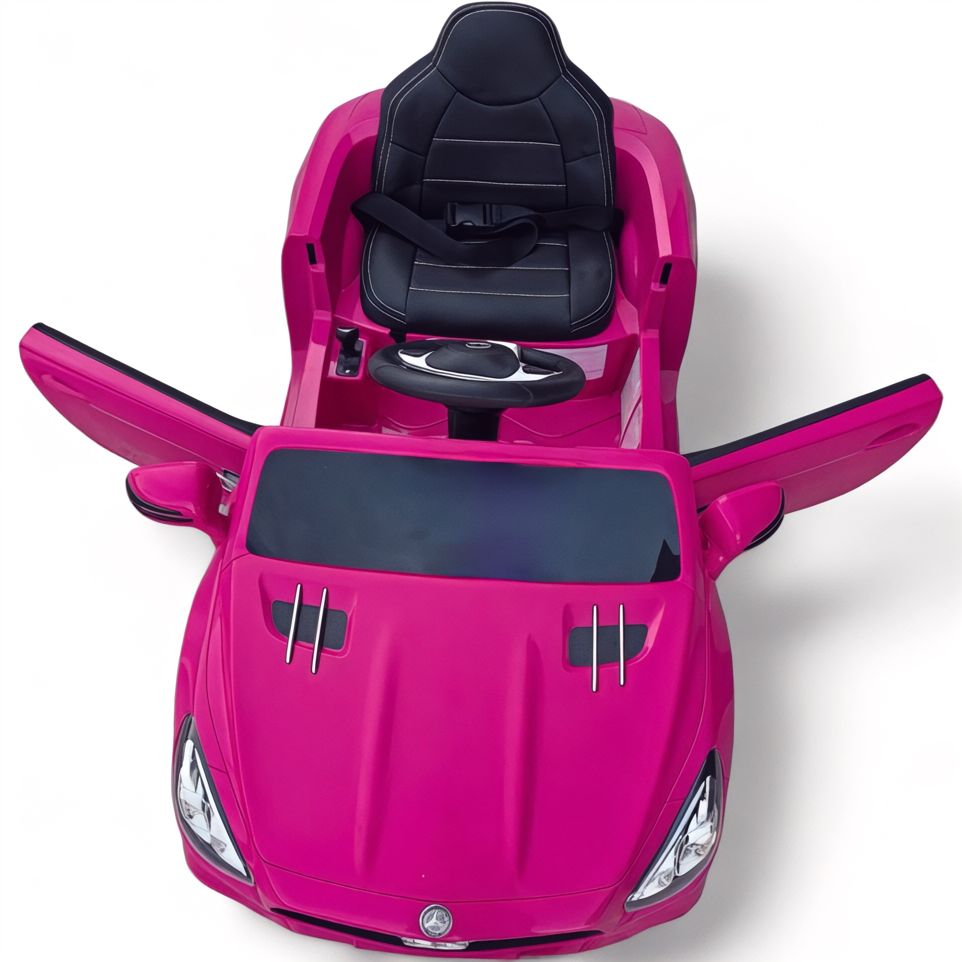 Carro Elétrico para Criança MERCEDES SL500 12V Rosa c/ RODAS DE BORRACHA & ASSENTO EM PELE