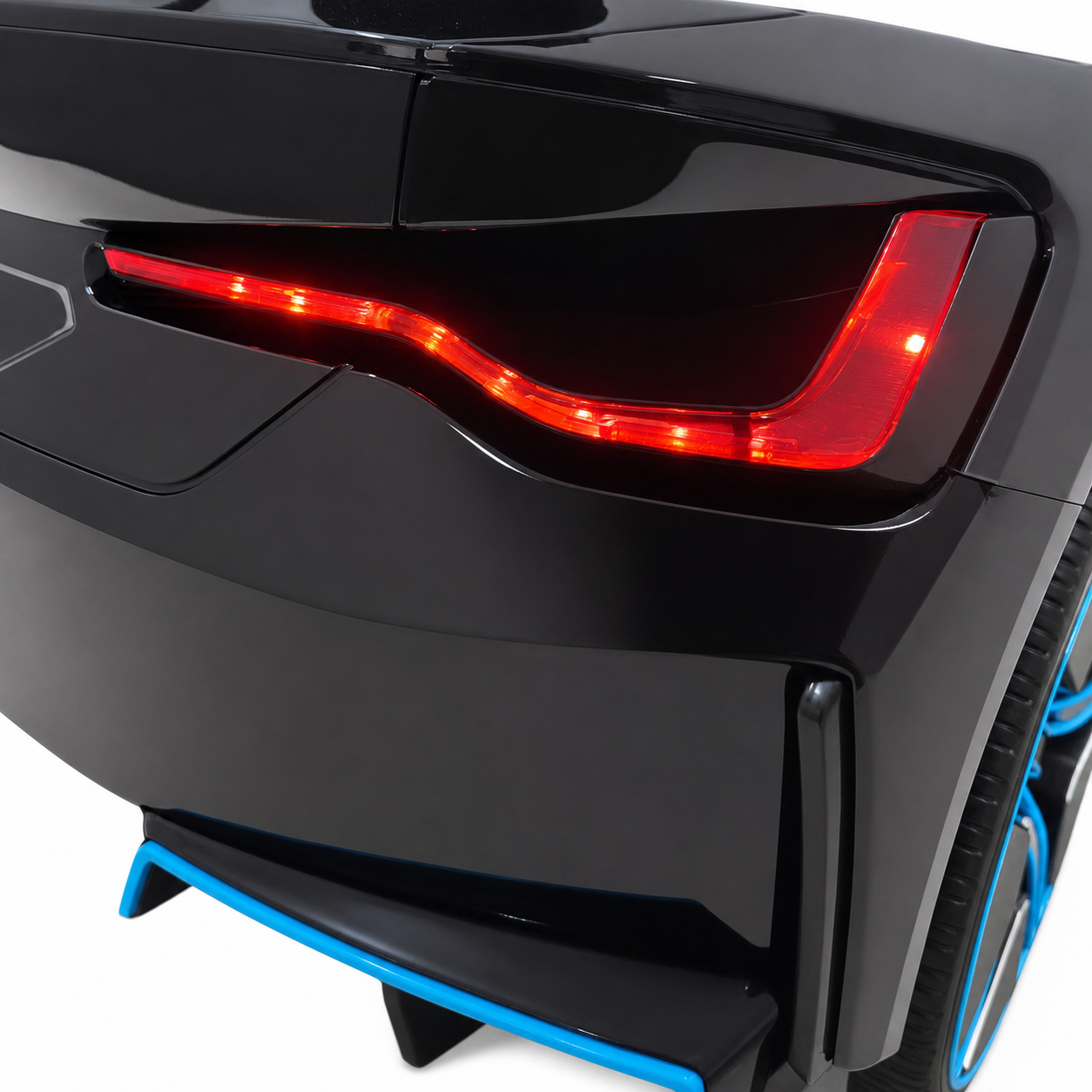 Carro Elétrico para Criança BMW I4 12v BATERIA DE LITIO Preto c/ RODAS DE BORRACHA & ASSENTO EM PELE