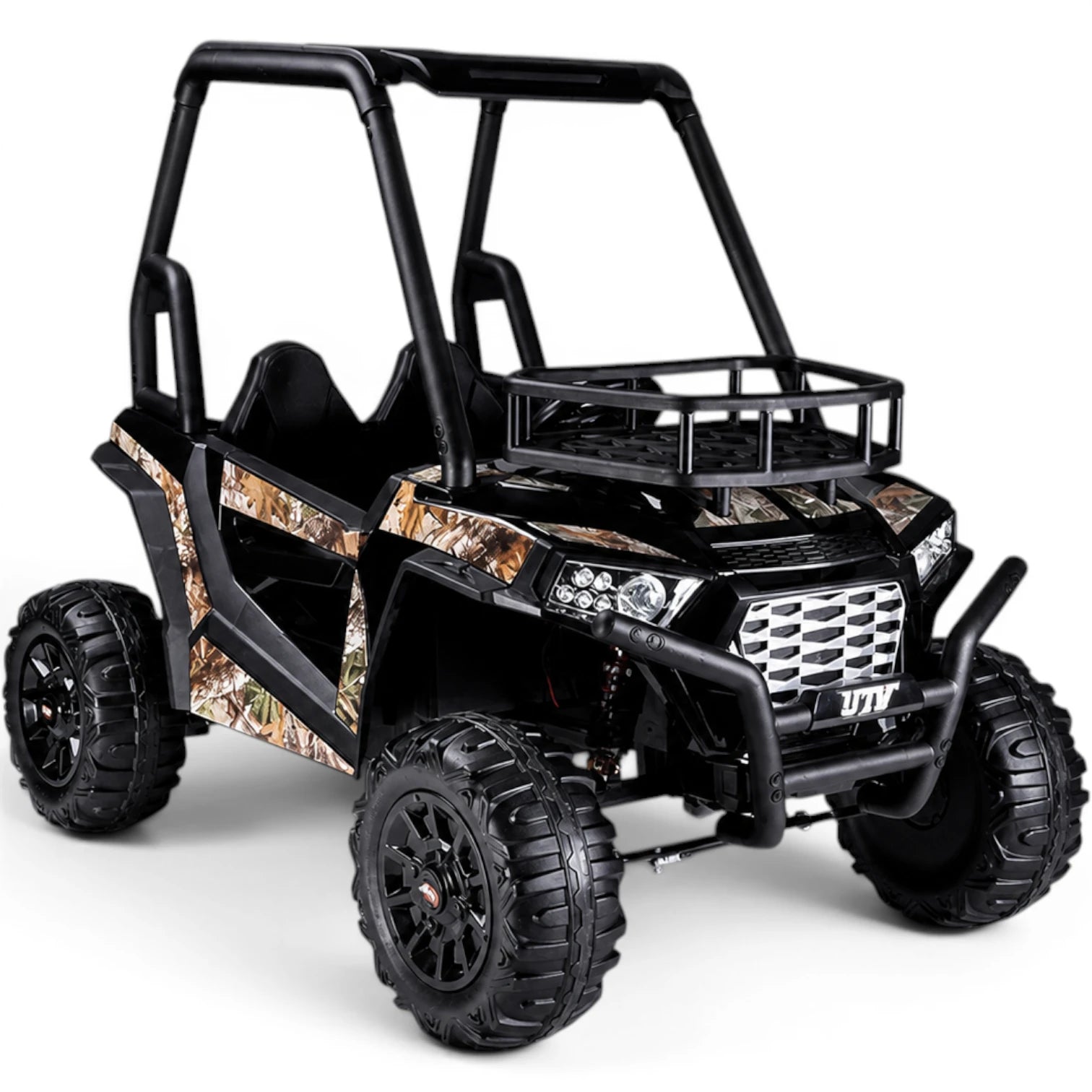 Carro Elétrico para Criança BUGGY SUPER MONSTER 24v Preto c/ RODAS DE BORRACHA & ASSENTO EM PELE