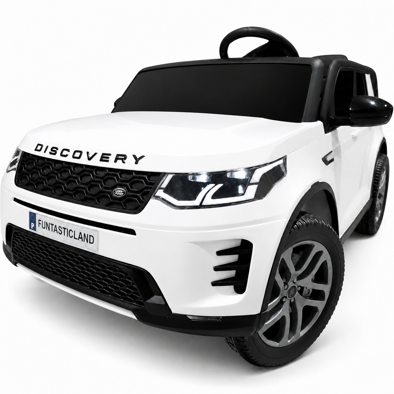 Carro Elétrico para Criança DISCOVERY XL 24v 2x200w Branco c/ RODAS DE BORRACHA & ASSENTO EM PELE