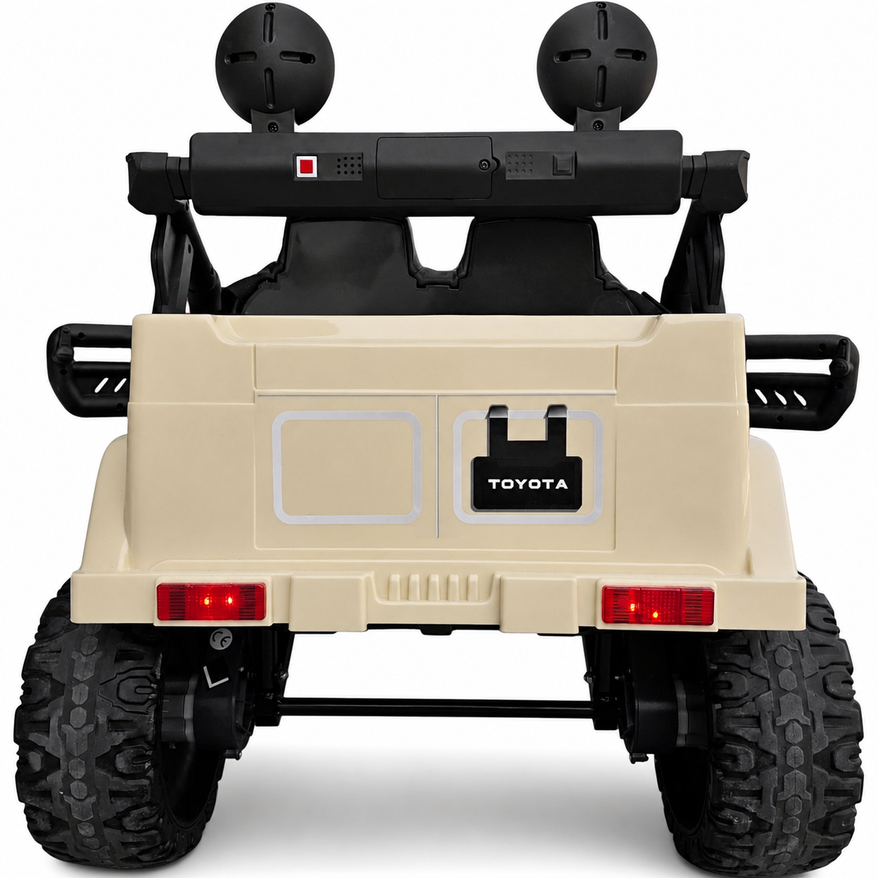 Carro Elétrico para Criança TOYOTA FJ CRUISER 12v BATERIA DE LITIO 4X4 Camel c/ RODAS DE BORRACHA & ASSENTO EM PELE