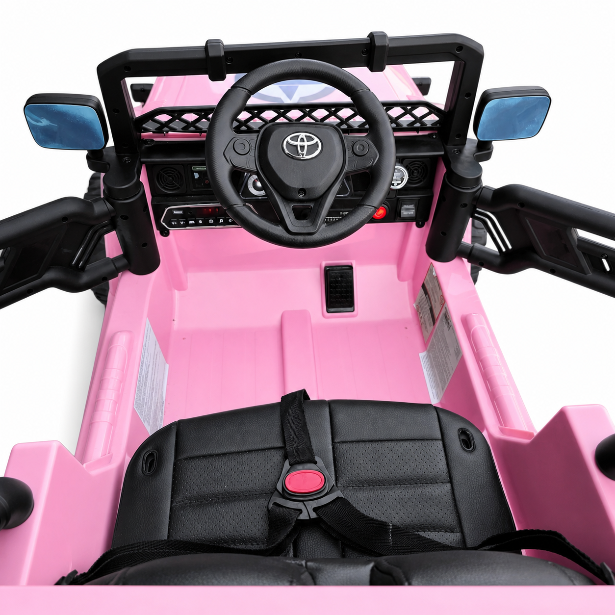 Carro Elétrico para Criança TOYOTA FJ CRUISER 12v BATERIA DE LITIO 4X4 Rosa c/ RODAS DE BORRACHA & ASSENTO EM PELE