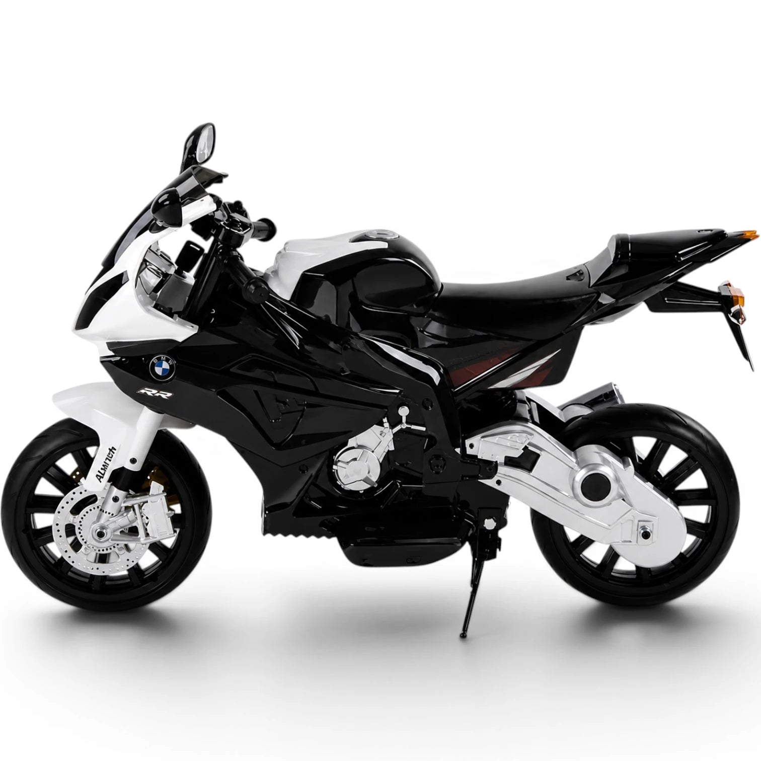 Mota Elétrica para Criança BMW S1000RR 12v Cinza c/ RODAS DE BORRACHA & ASSENTO EM PELE
