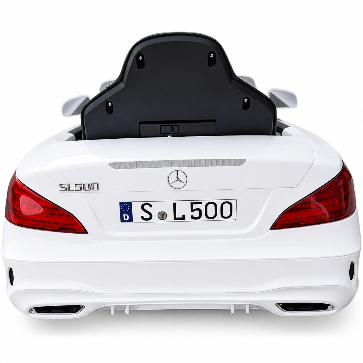 Carro Elétrico para Criança MERCEDES SL500 12V Branco c/ RODAS DE BORRACHA & ASSENTO EM PELE