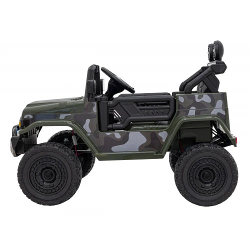 PRÉ-VENDA Carro Elétrico para Criança TOYOTA FJ CRUISER 12v 4X4 Verde Camuflado c/ RODAS DE BORRACHA & ASSENTO EM PELE