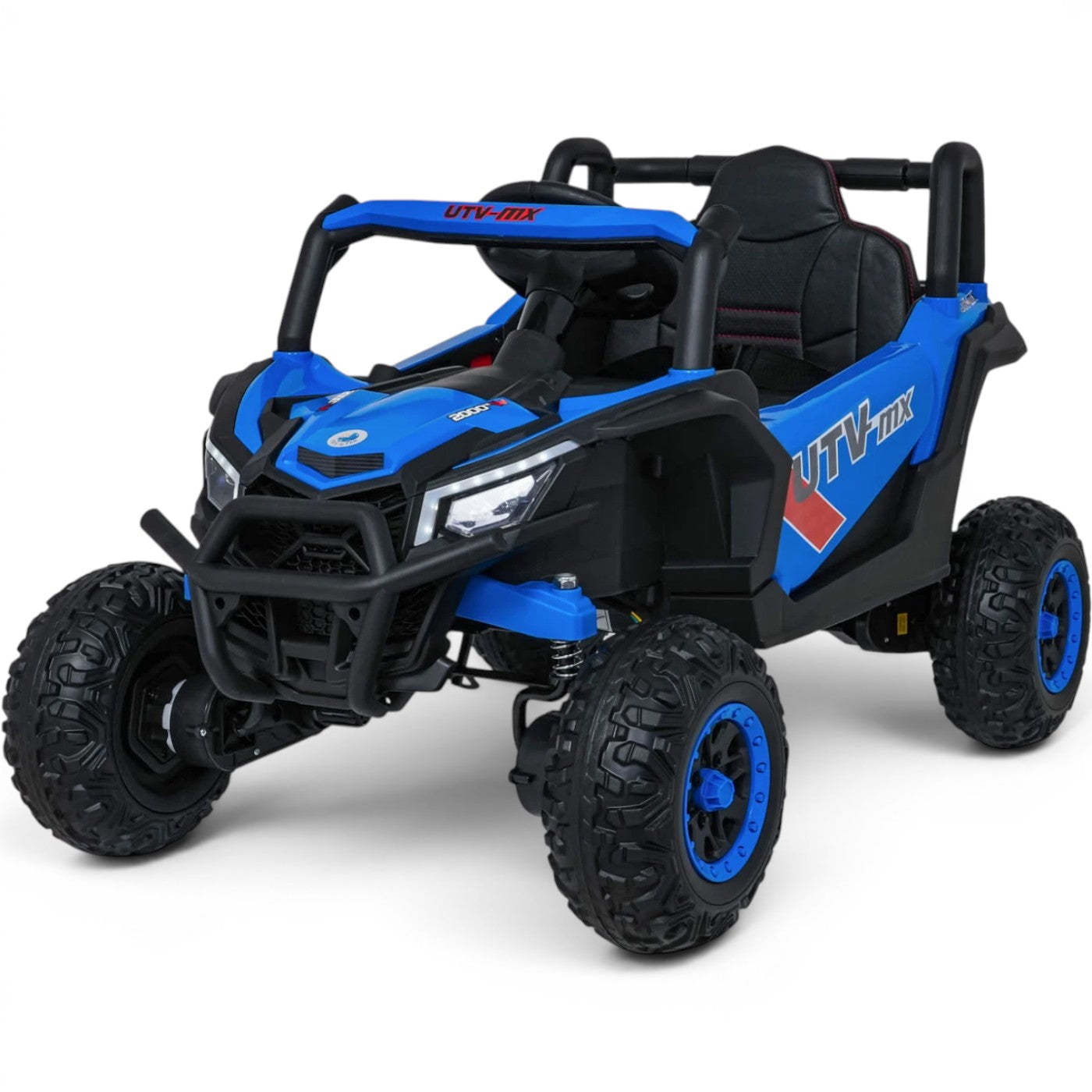 Carro Elétrico para Criança Buggy UTV-MX 12v Azul BATERIA DE LITIO c/ RODAS DE BORRACHA & ASSENTO EM PELE