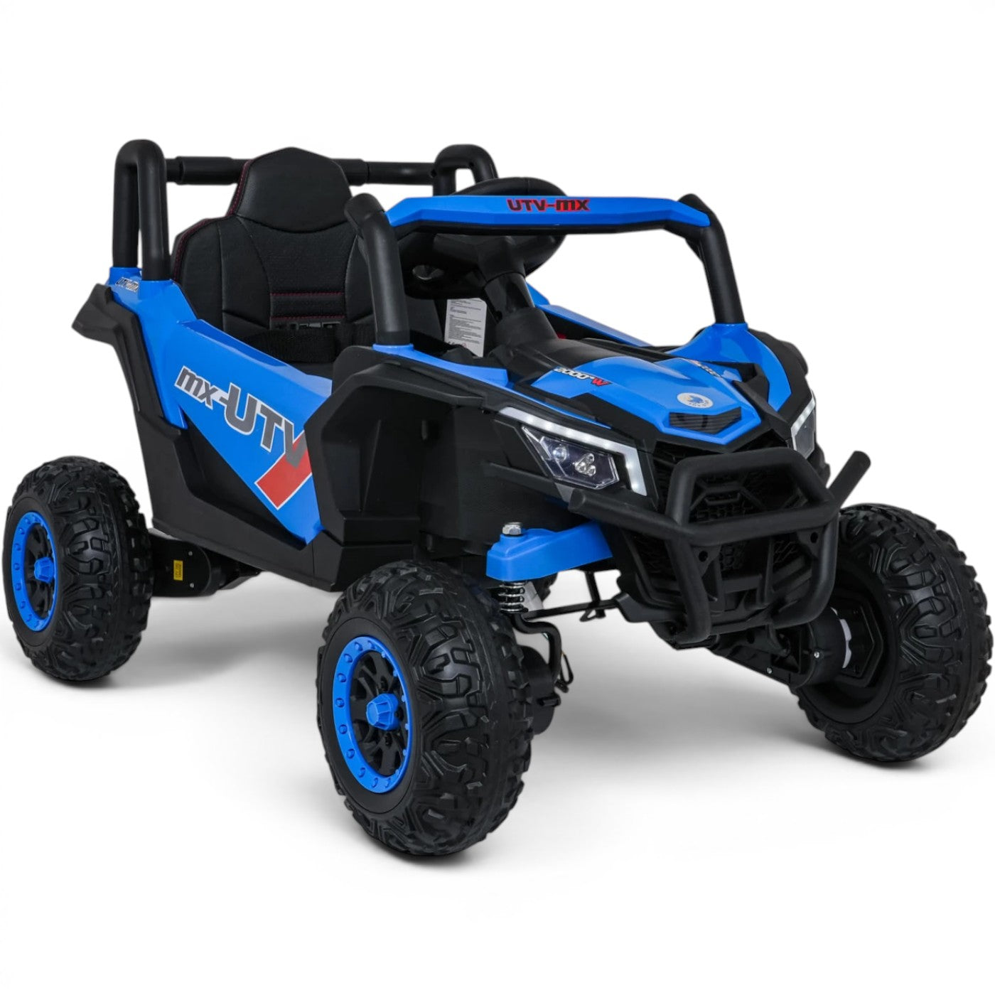 Carro Elétrico para Criança Buggy UTV-MX 12v Azul BATERIA DE LITIO c/ RODAS DE BORRACHA & ASSENTO EM PELE