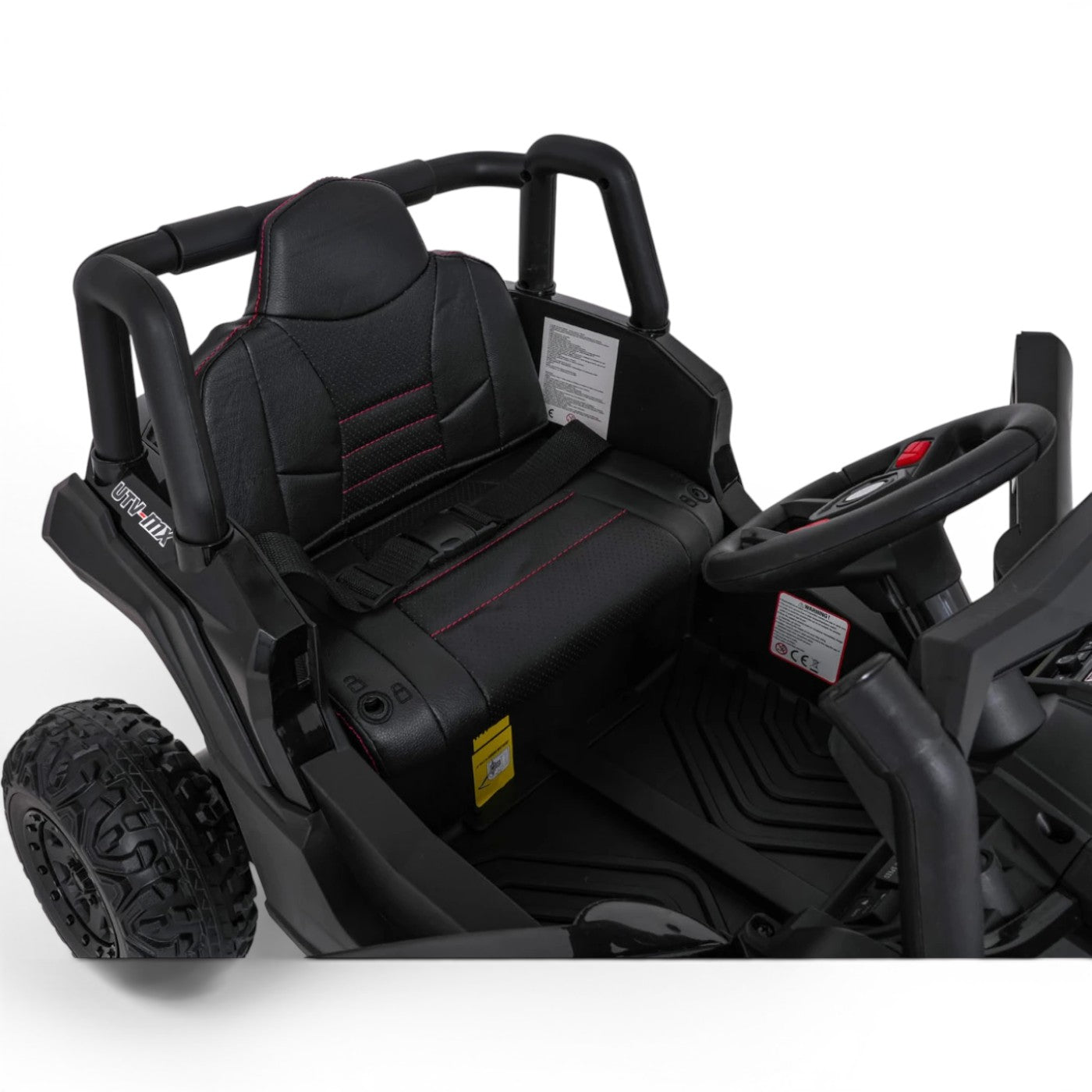 Carro Elétrico para Criança Buggy UTV-MX 12v Preto BATERIA DE LITIO c/ RODAS DE BORRACHA & ASSENTO EM PELE