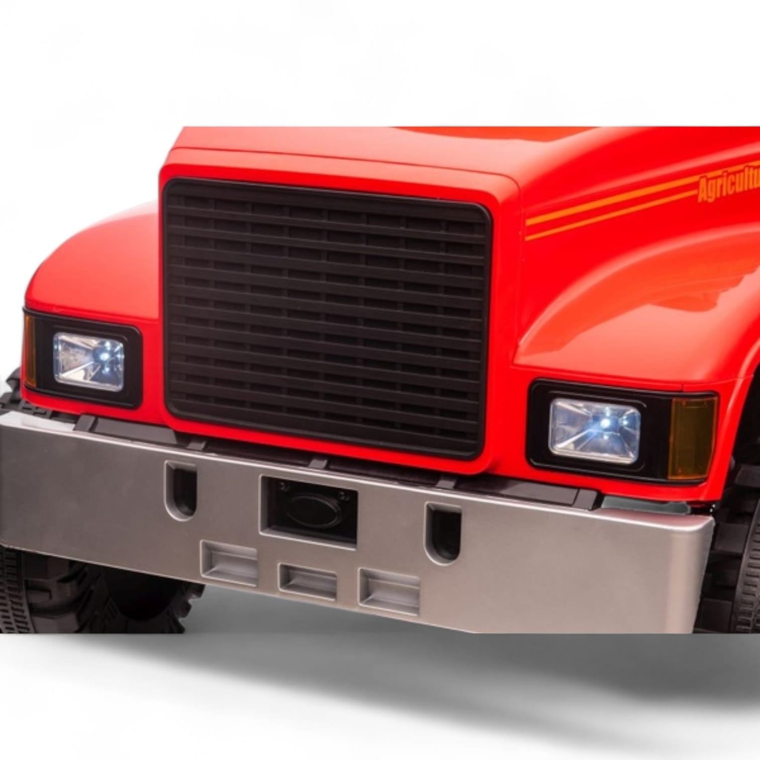 Carro Elétrico para Criança FARM TRUCK 12v Vermelho 4x4 c/ RODAS DE BORRACHA & ASSENTO EM PELE