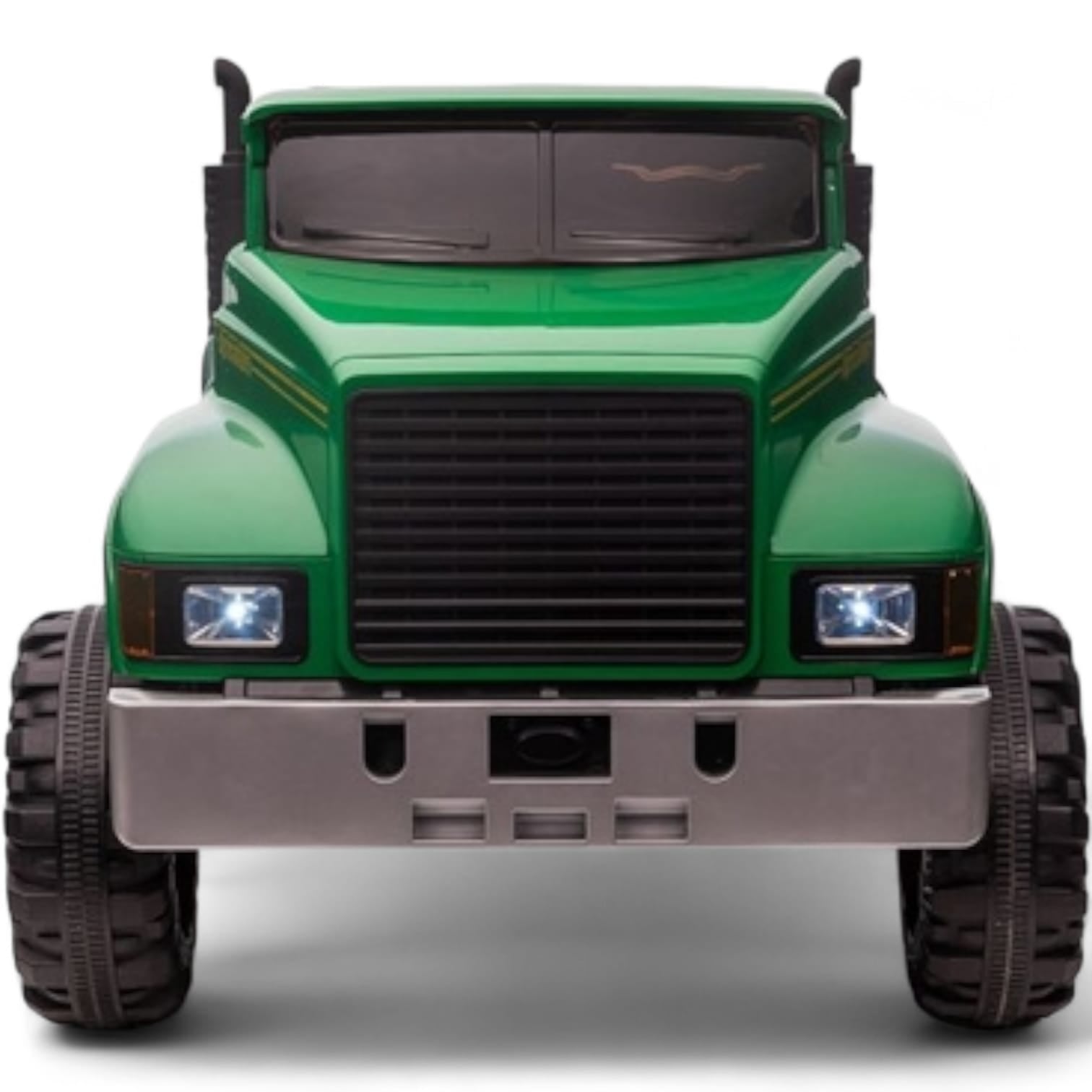 Carro Elétrico para Criança FARM TRUCK 12v Verde 4x4 c/ RODAS DE BORRACHA & ASSENTO EM PELE