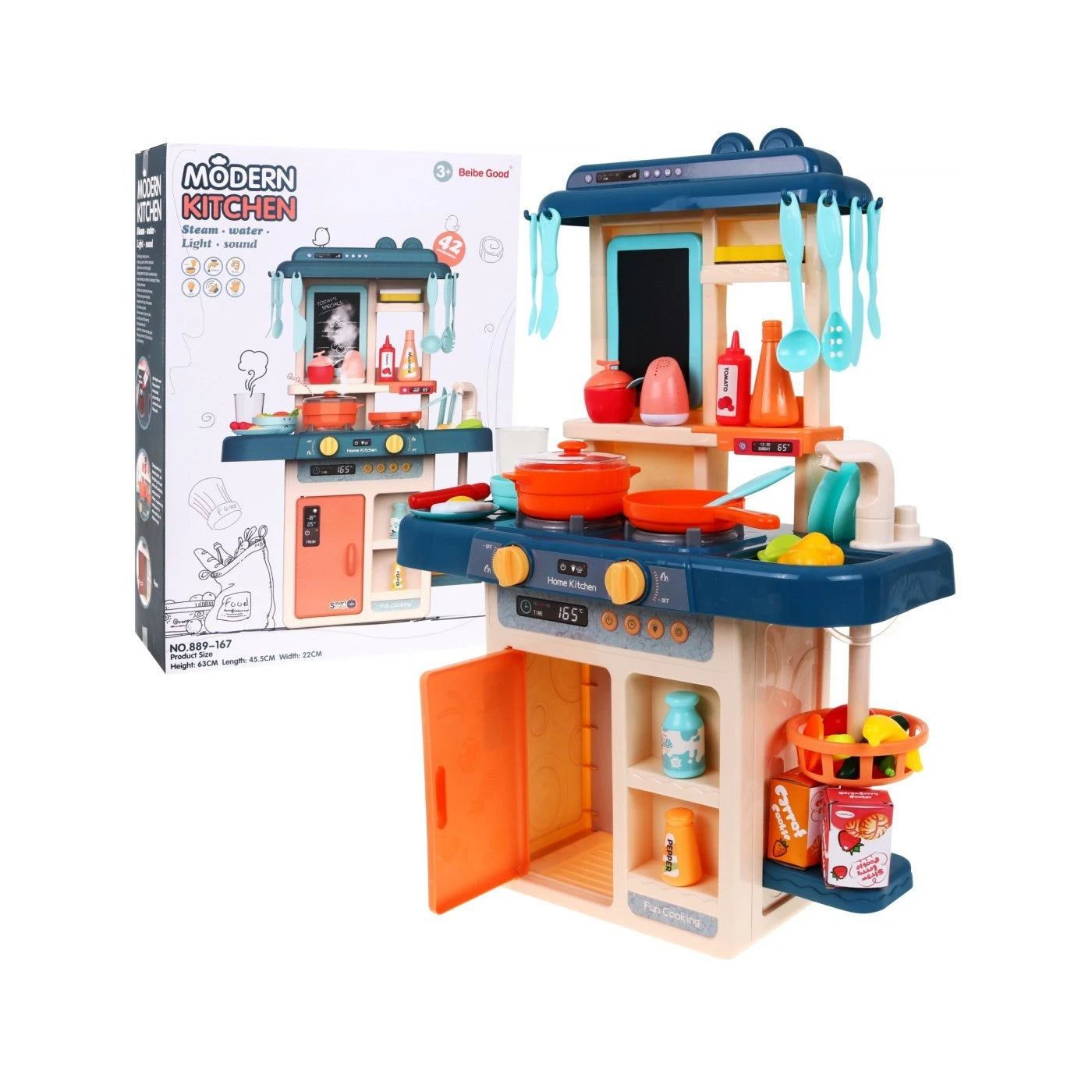 Cozinha Infantil c/ 42 acessórios Azul