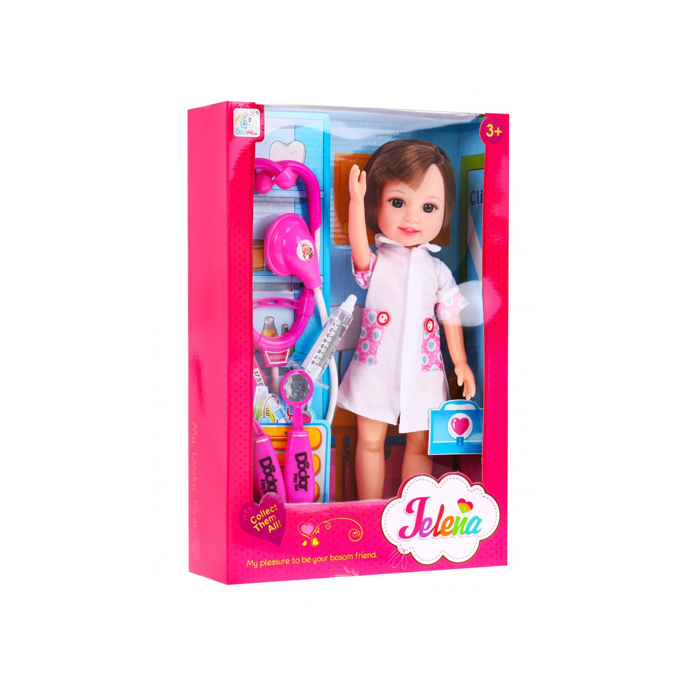 Boneca Enfermeira c/ Acessórios Médicos