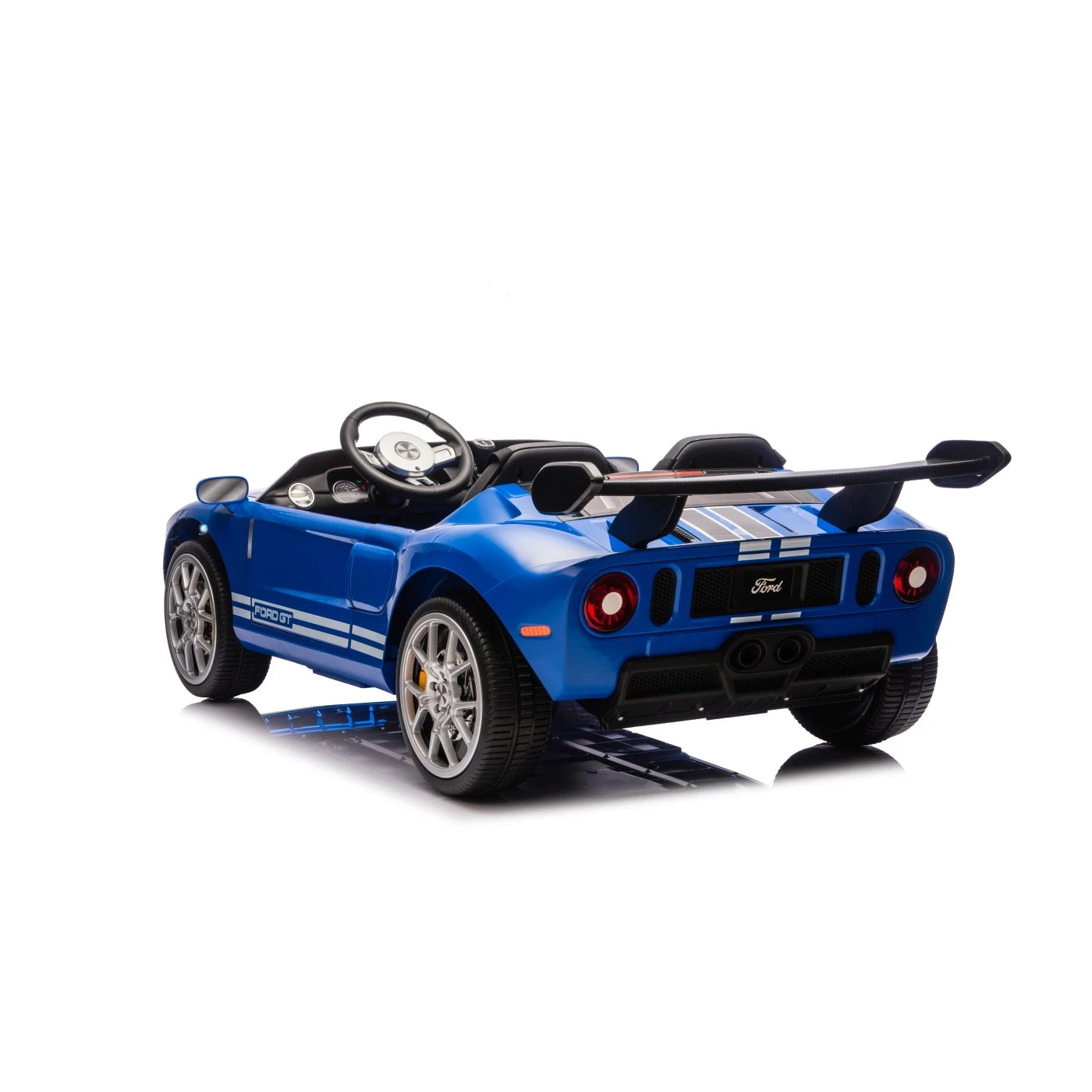 Carro Elétrico para Criança FORD GT 24v Azul 4x4 c/ RODAS DE BORRACHA & ASSENTO EM PELE