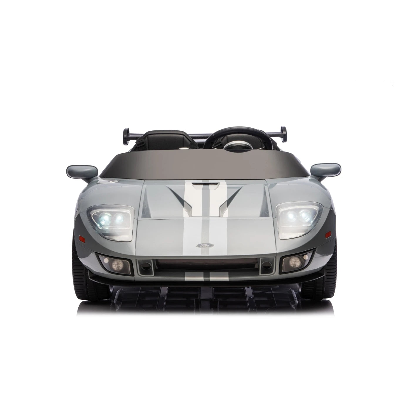 Carro Elétrico para Criança FORD GT 24v Cinza 4x4 c/ RODAS DE BORRACHA & ASSENTO EM PELE