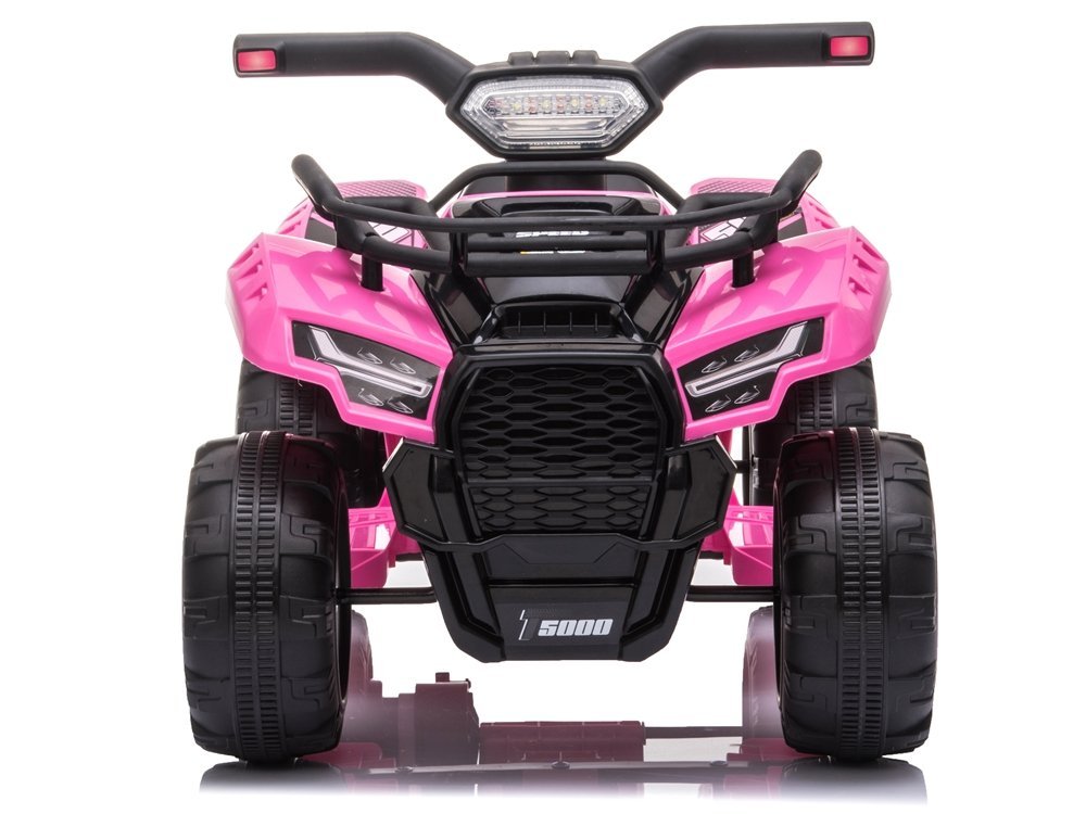 Mini Moto 4 Elétrica para Crianças 6v Rosa c/ rodas de plástico