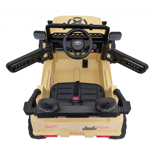 Carro Elétrico para Criança TOYOTA FJ CRUISER 12v 4X4 Camel c/ RODAS DE BORRACHA & ASSENTO EM PELE