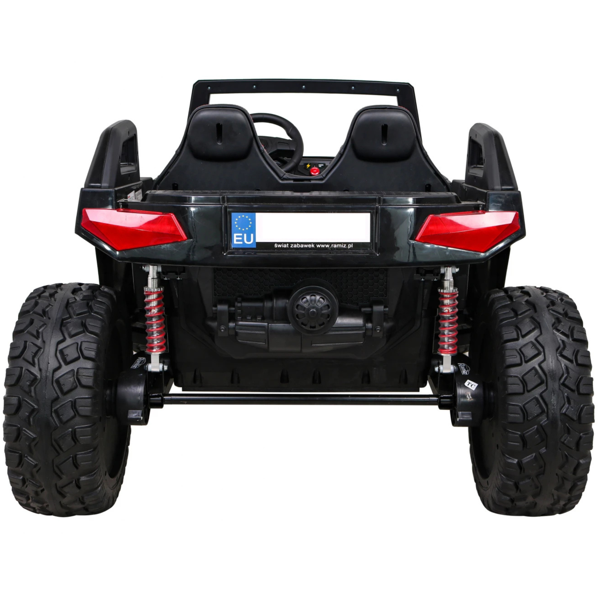 Carro Elétrico para Criança BUGGY CLASH 4x4 24v Preto 2 LUGARES, RODAS DE BORRACHA & ASSENTO EM PELE