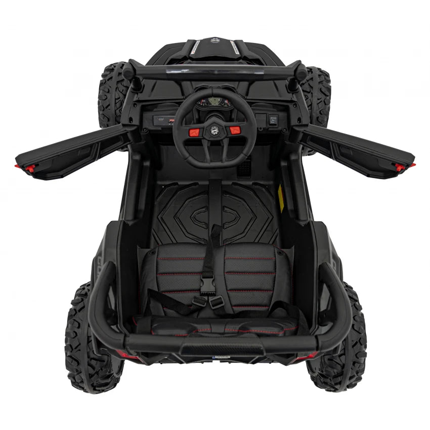 Carro Elétrico para Criança MAVERICK STYLE 4x4 24v Preto c/ RODAS DE BORRACHA & ASSENTO EM PELE