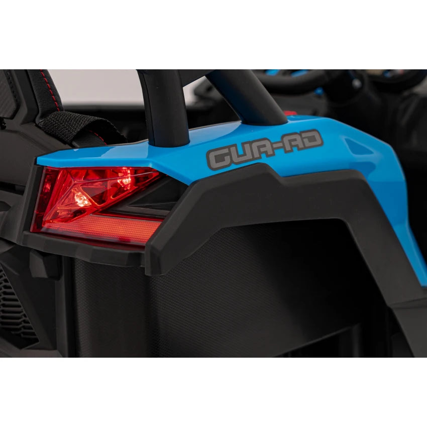 Carro Elétrico para Criança MAVERICK STYLE 4x4 24v Azul c/ RODAS DE BORRACHA & ASSENTO EM PELE