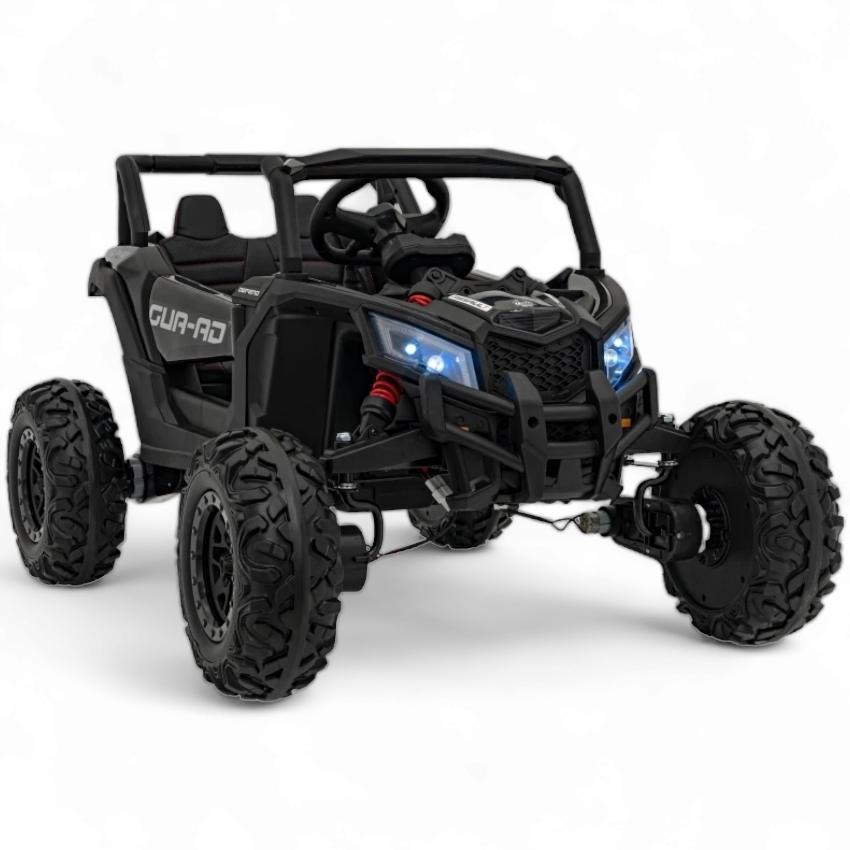 Carro Elétrico para Criança MAVERICK STYLE 4x4 24v Preto c/ RODAS DE BORRACHA & ASSENTO EM PELE