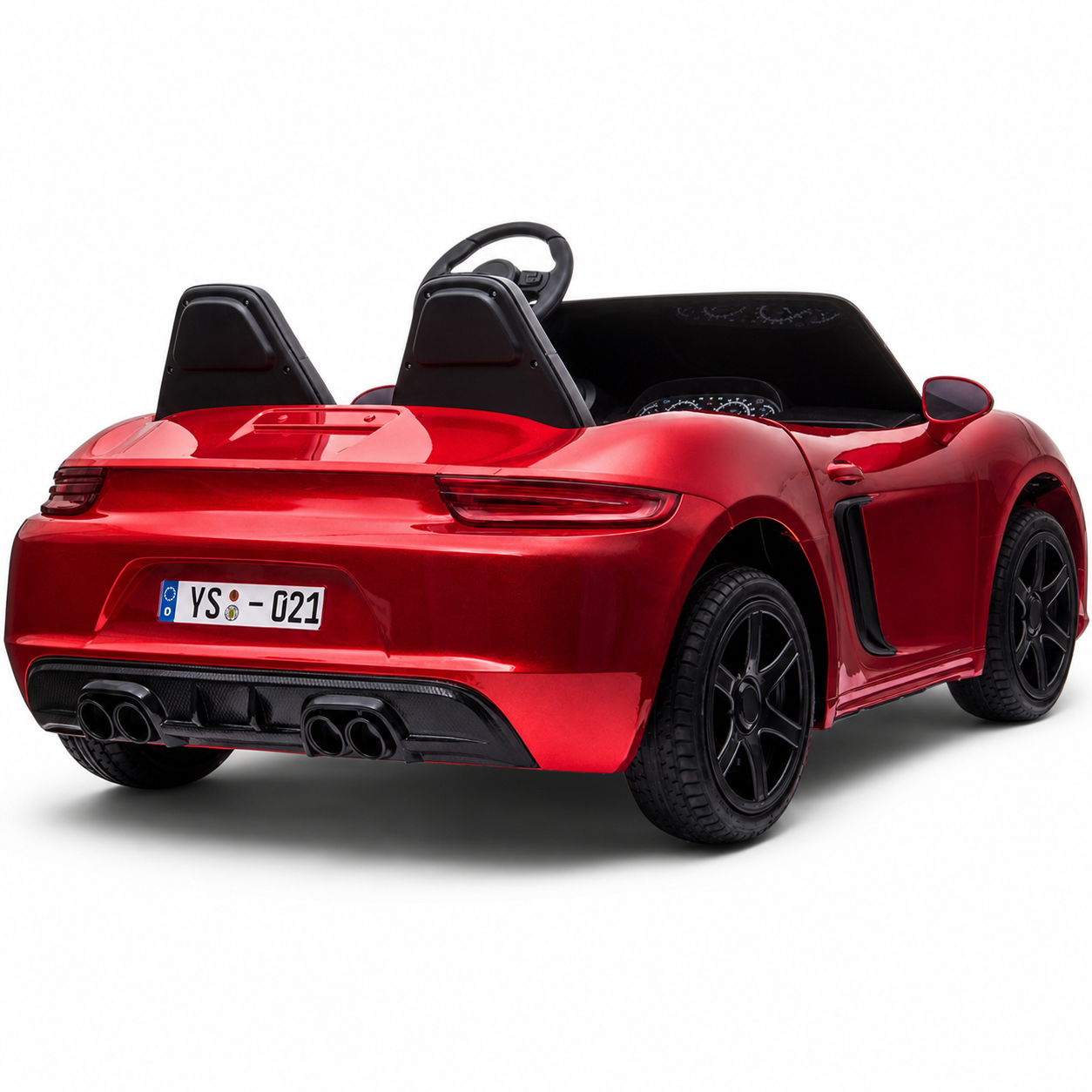 Carro elétrico para Criança PERFECTA XXL 24v Motor Brushless 180w 15km/h Vermelho Metalizado c/ RODAS DE BORRACHA & ASSENTO EM PELE