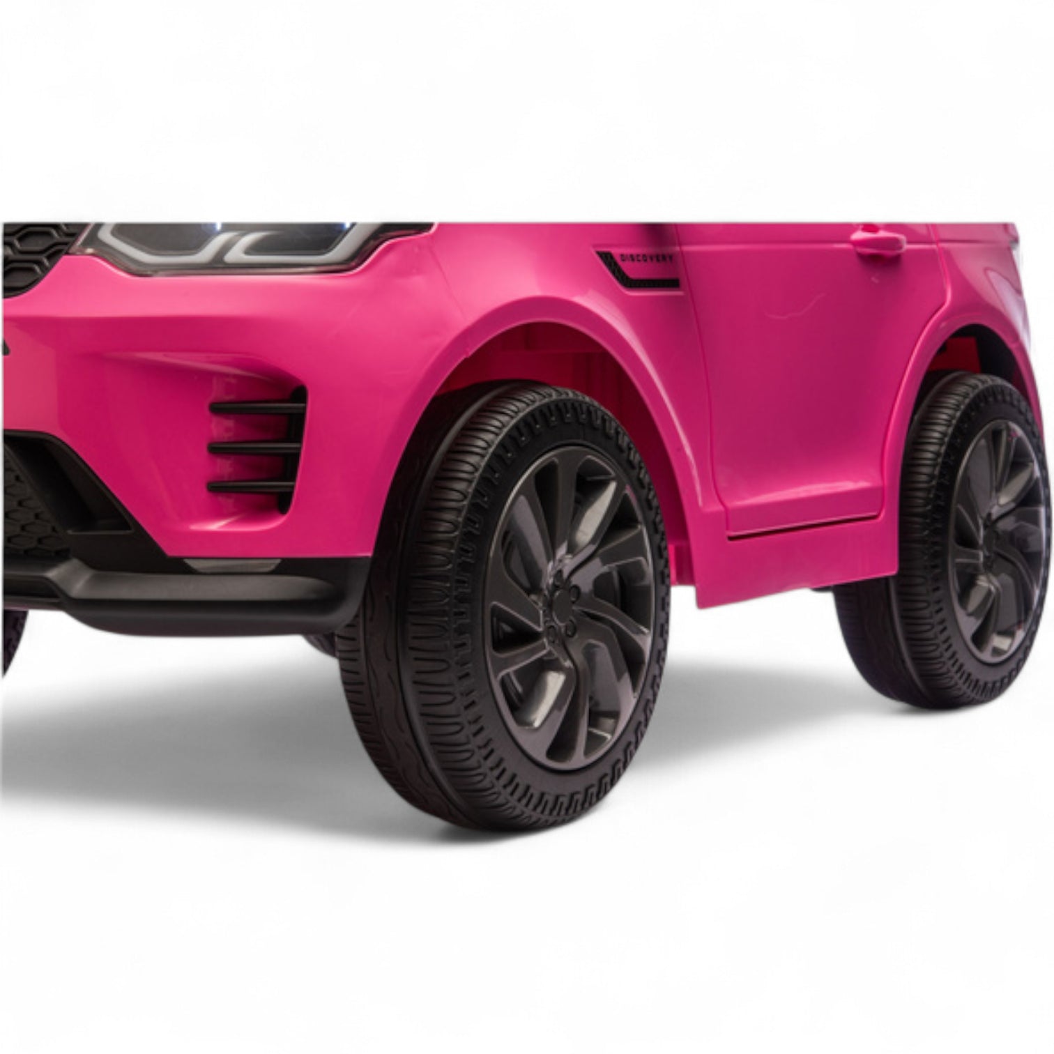 Carro Elétrico para Criança RANGE ROVER DISCOVERY 12v Rosa c/ RODAS DE BORRACHA & ASSENTO EM PELE