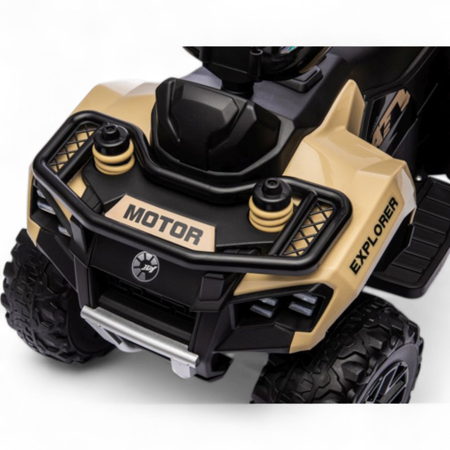 Mini Moto 4 Elétrica para Crianças LITTLE EXPLORER 6v Khaki c/ RODAS DE BORRACHA