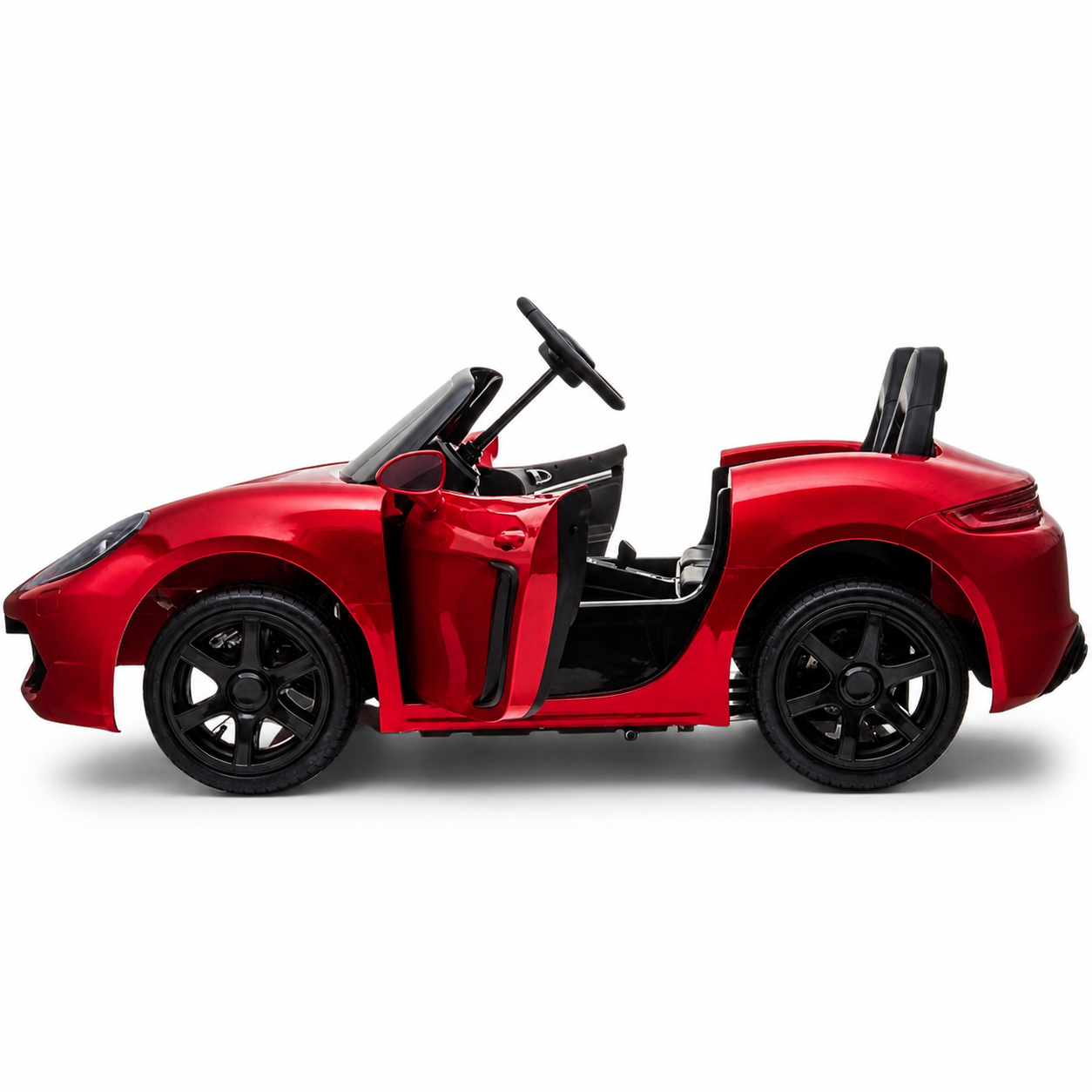 Carro elétrico para Criança PERFECTA XXL 24v Motor Brushless 180w 15km/h Vermelho Metalizado c/ RODAS DE BORRACHA & ASSENTO EM PELE