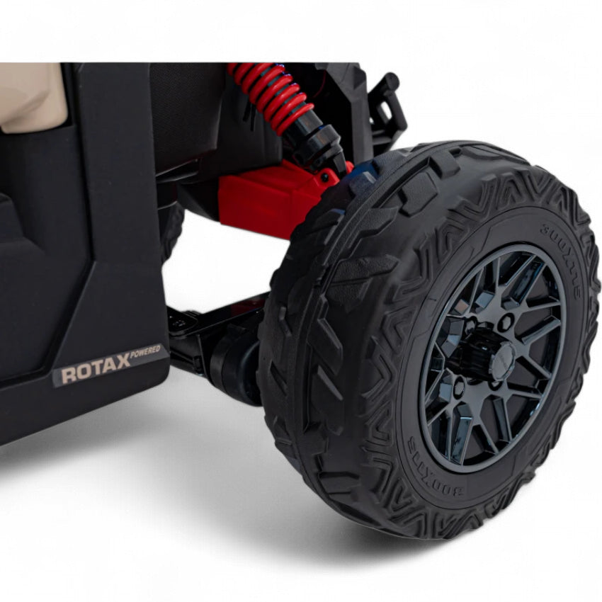 Carro Elétrico para Criança CAN-AM MAVERICK 4x4 24v Khaki c/ RODAS DE BORRACHA & ASSENTO EM PELE