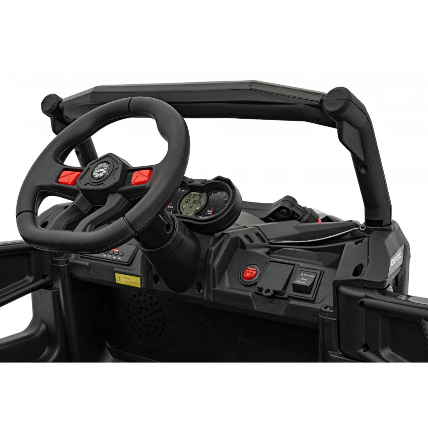 Carro Elétrico para Criança MAVERICK STYLE 4x4 24v Preto c/ RODAS DE BORRACHA & ASSENTO EM PELE