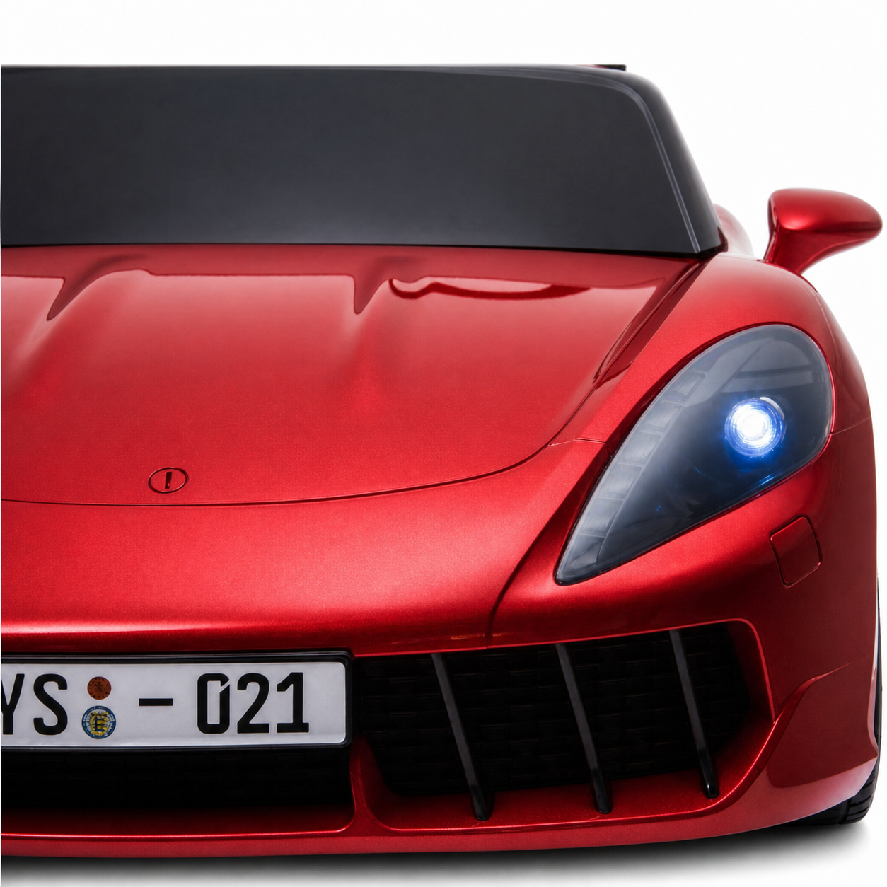 Carro elétrico para Criança PERFECTA XXL 24v Motor Brushless 180w 15km/h Vermelho Metalizado c/ RODAS DE BORRACHA & ASSENTO EM PELE