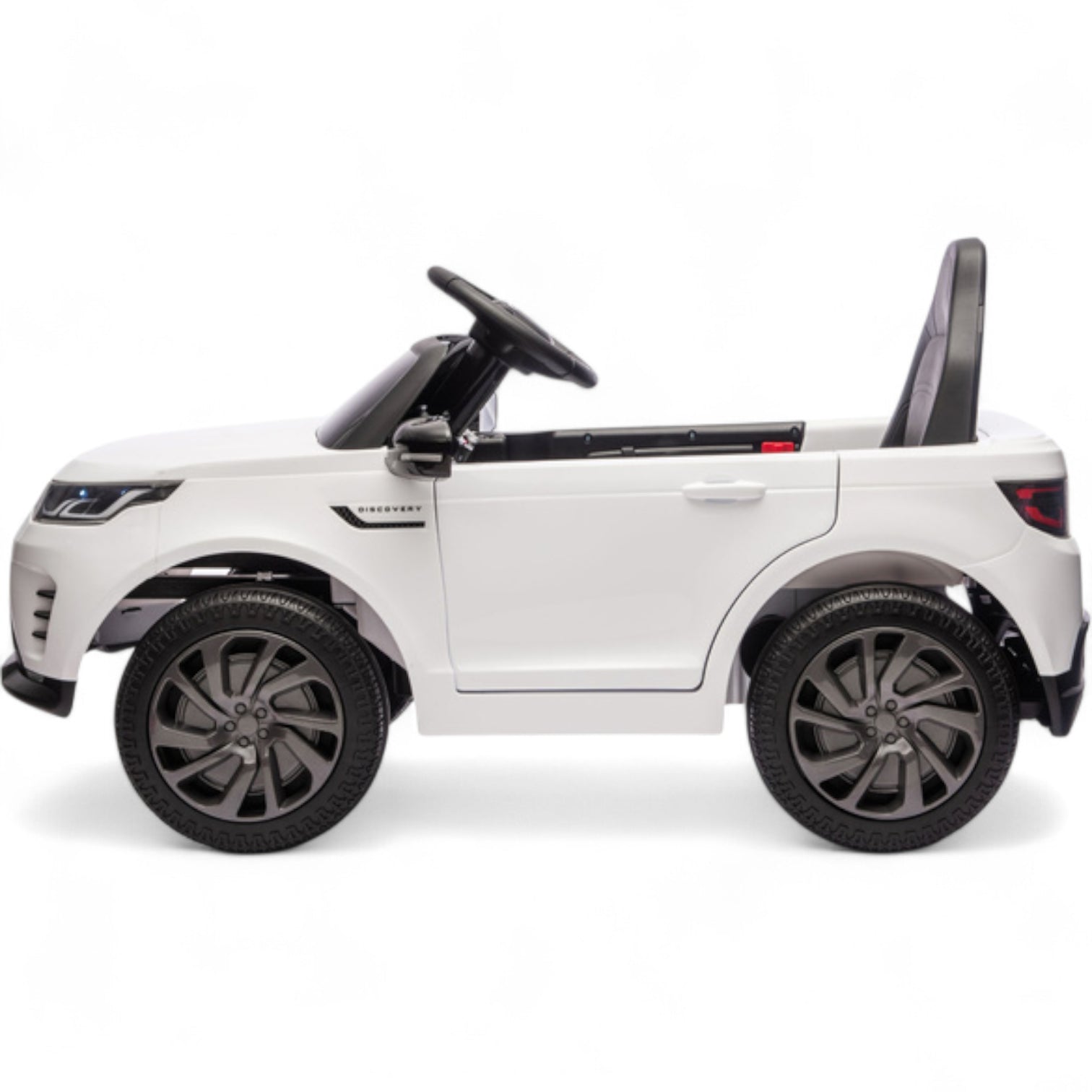 Carro Elétrico para Criança RANGE ROVER DISCOVERY 12v Branco c/ RODAS DE BORRACHA & ASSENTO EM PELE