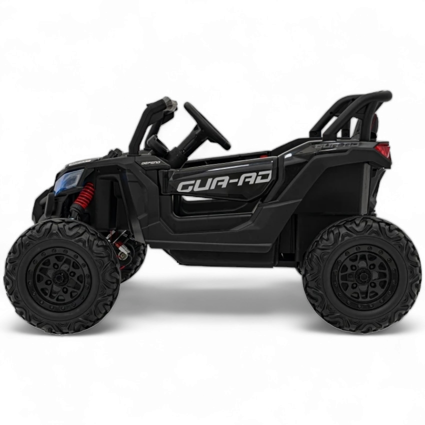 Carro Elétrico para Criança MAVERICK STYLE 4x4 24v Preto c/ RODAS DE BORRACHA & ASSENTO EM PELE