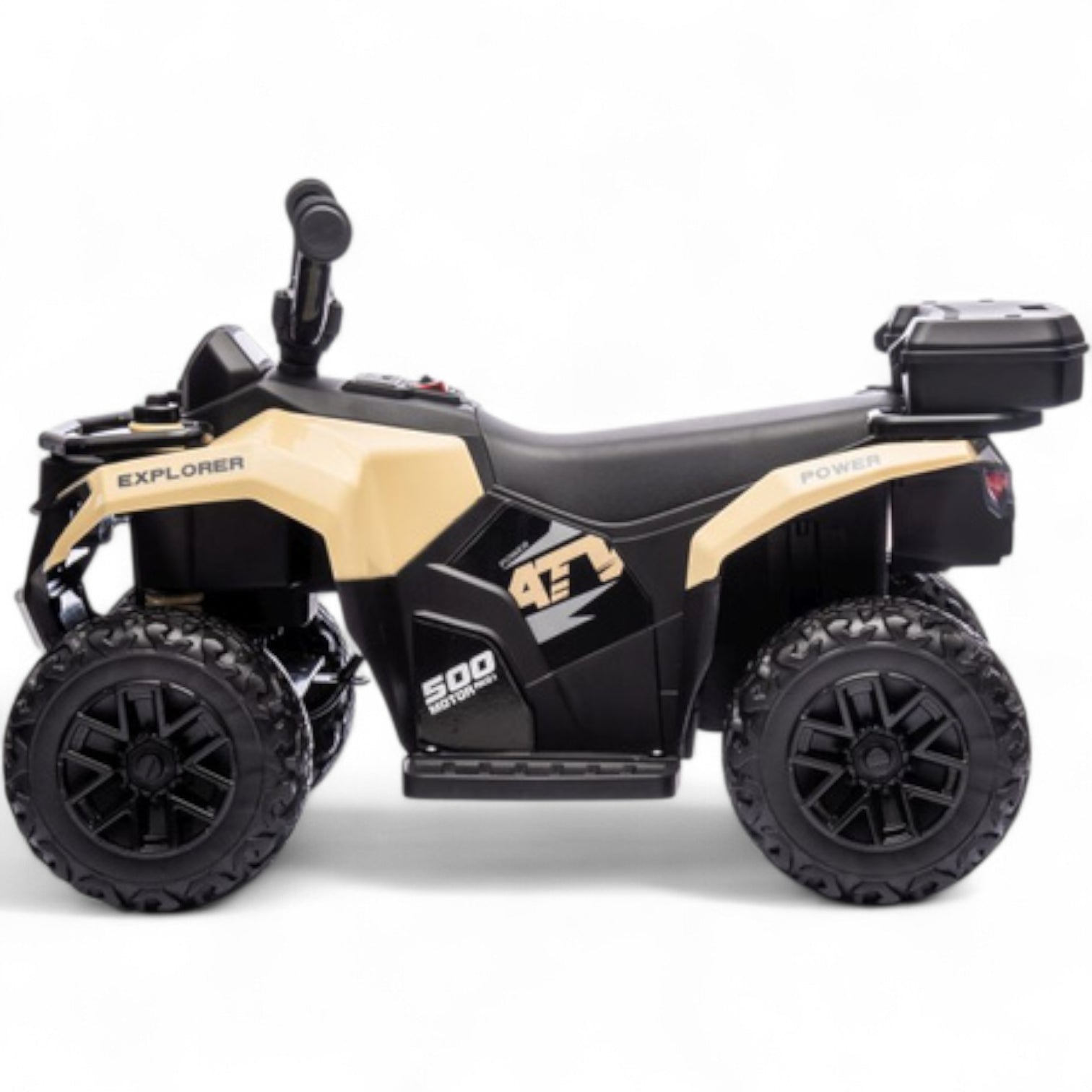 Mini Moto 4 Elétrica para Crianças LITTLE EXPLORER 6v Khaki c/ RODAS DE BORRACHA