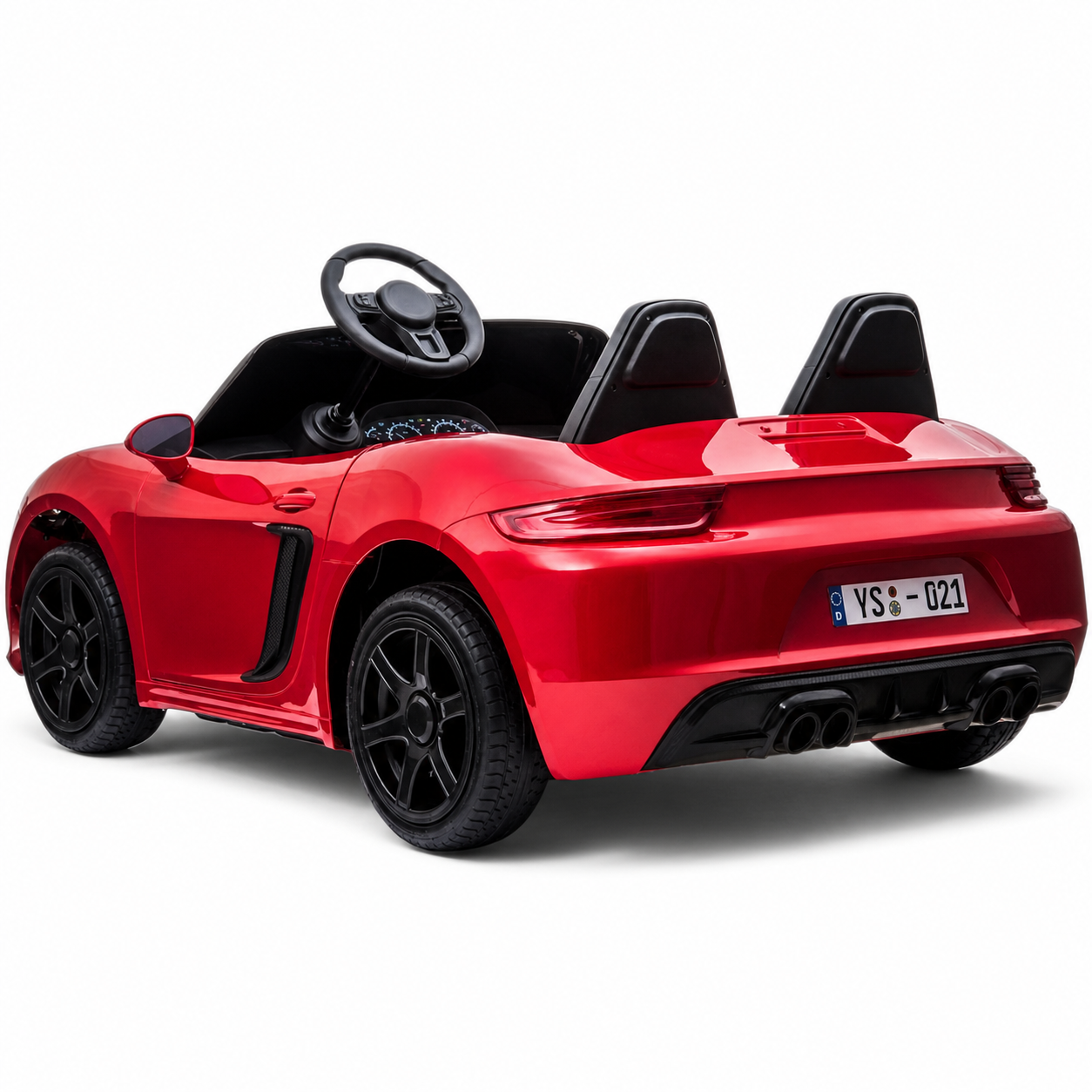 Carro elétrico para Criança PERFECTA XXL 24v Motor Brushless 180w 15km/h Vermelho Metalizado c/ RODAS DE BORRACHA & ASSENTO EM PELE