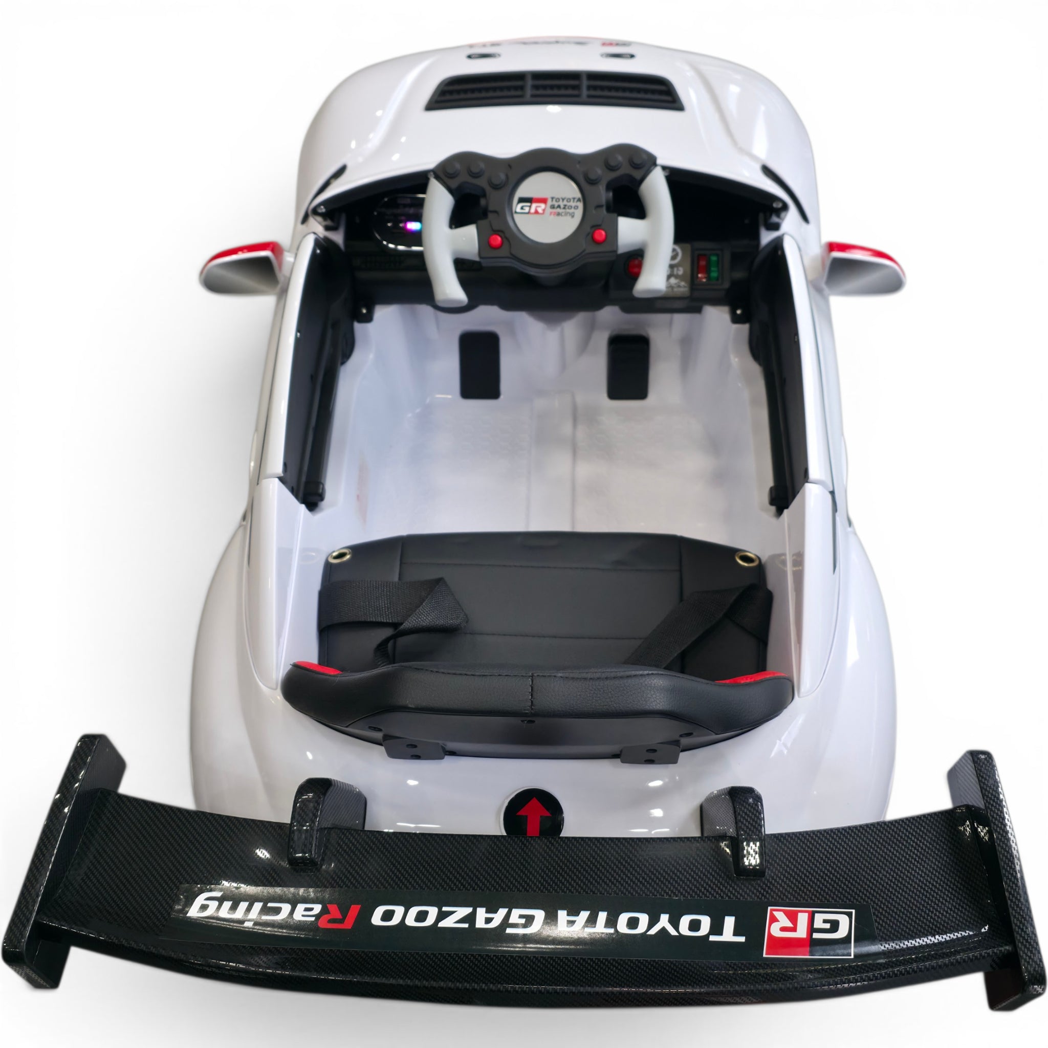 Carro Elétrico para Criança TOYOTA GR SUPRA GT4 12v Branco c/ RODAS DE BORRACHA & ASSENTO EM PELE