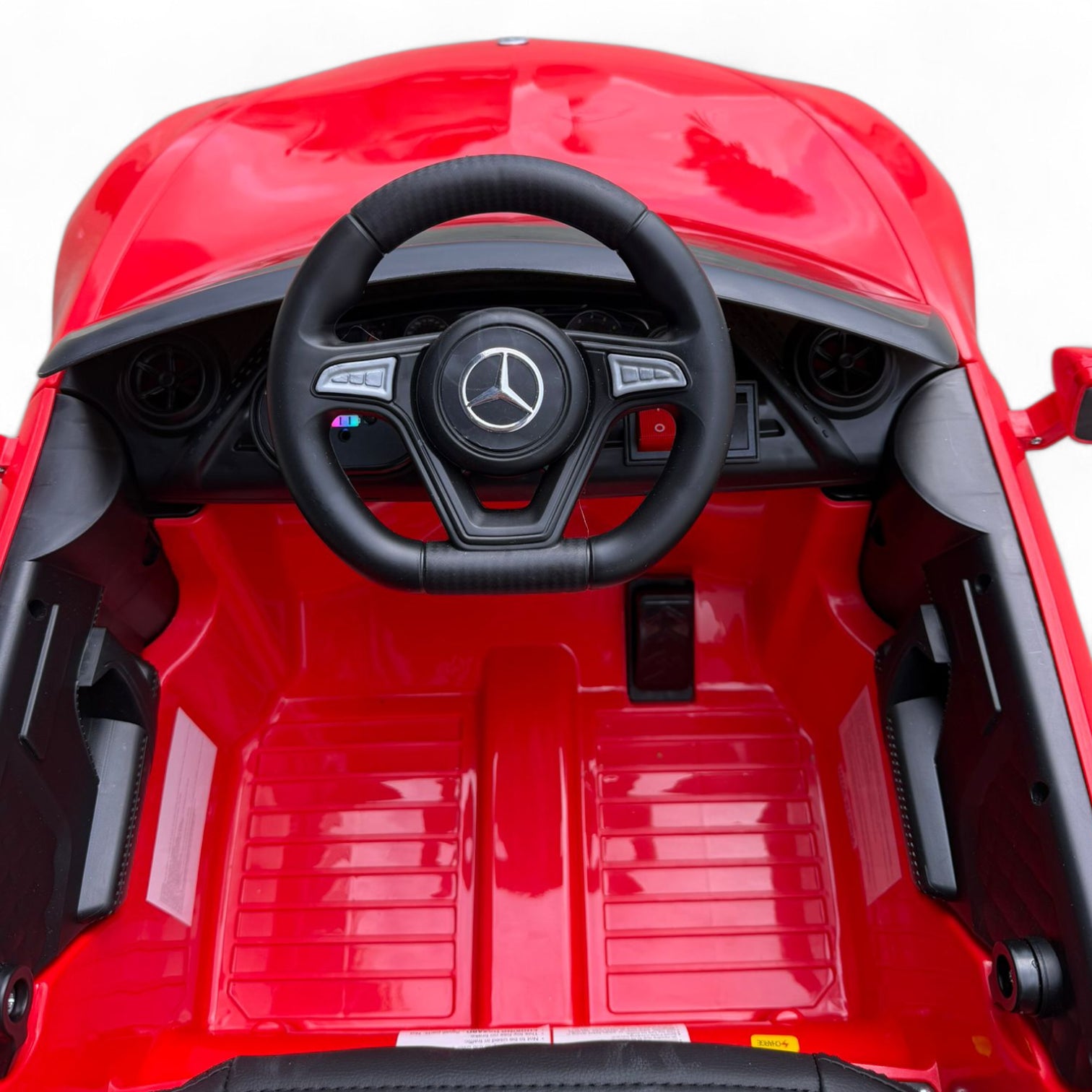 Carro Elétrico para criança MERCEDES CLS 350 12v Vermelho c/ RODAS DE BORRACHA & ASSENTO EM PELE