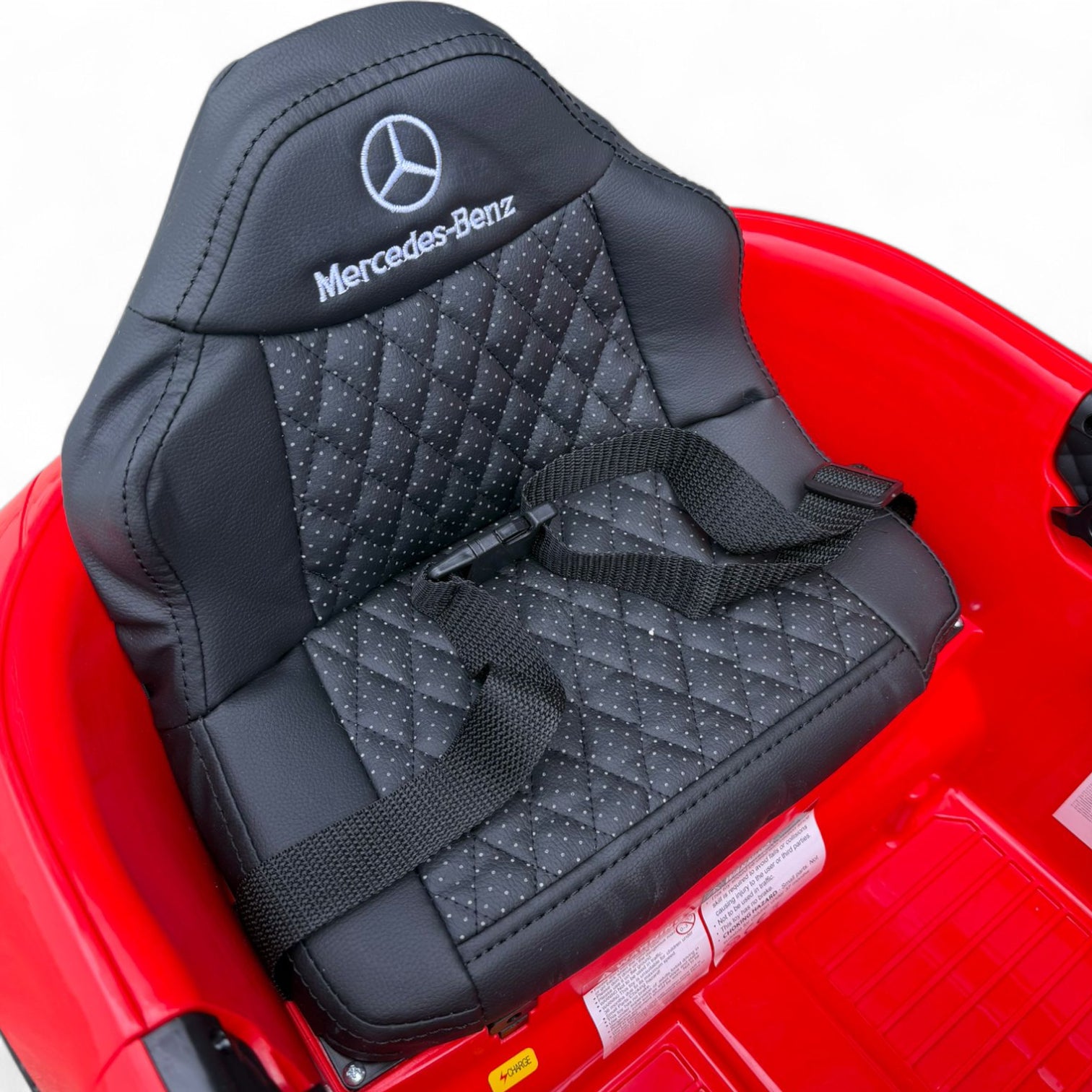 Carro Elétrico para criança MERCEDES CLS 350 12v Vermelho c/ RODAS DE BORRACHA & ASSENTO EM PELE