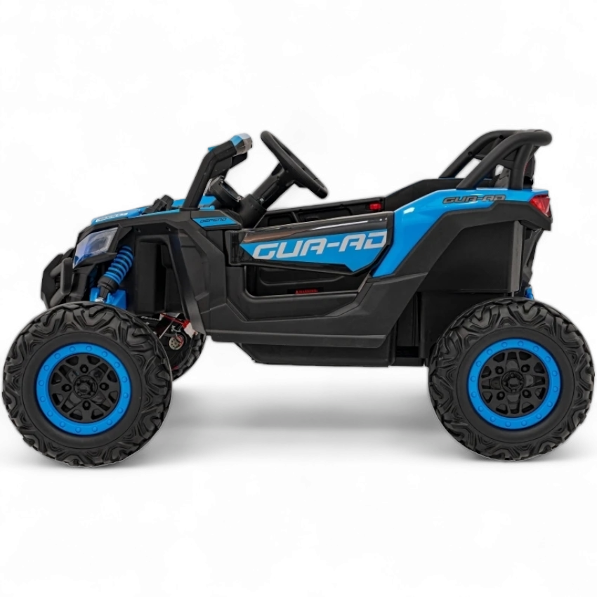 Carro Elétrico para Criança MAVERICK STYLE 4x4 24v Azul c/ RODAS DE BORRACHA & ASSENTO EM PELE