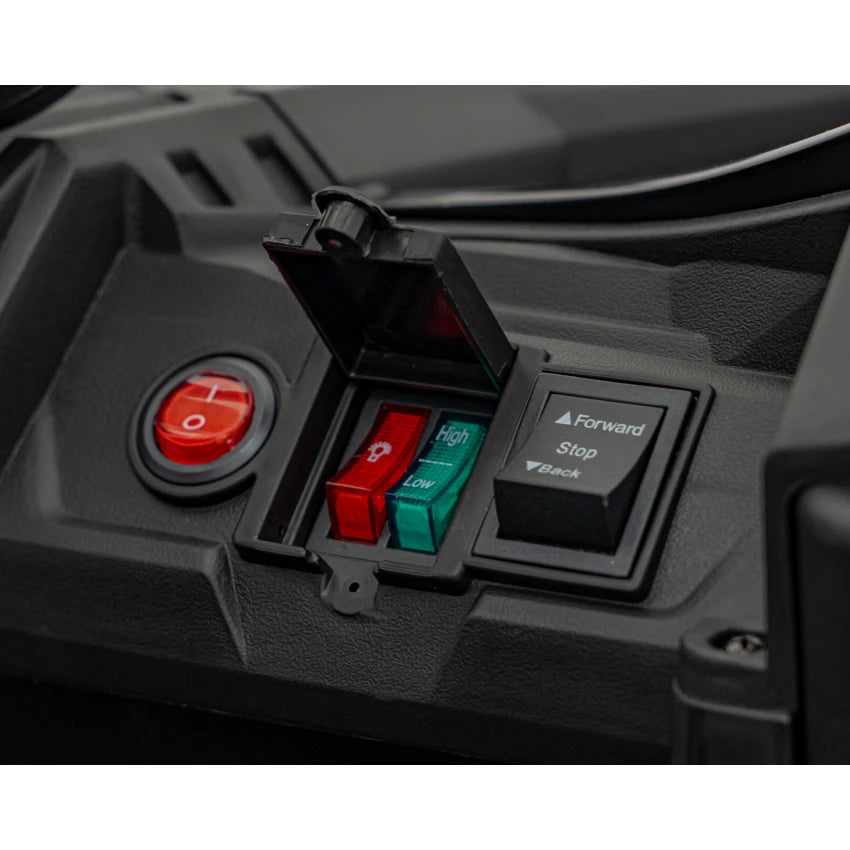 Carro Elétrico para Criança MAVERICK STYLE 4x4 24v Preto c/ RODAS DE BORRACHA & ASSENTO EM PELE