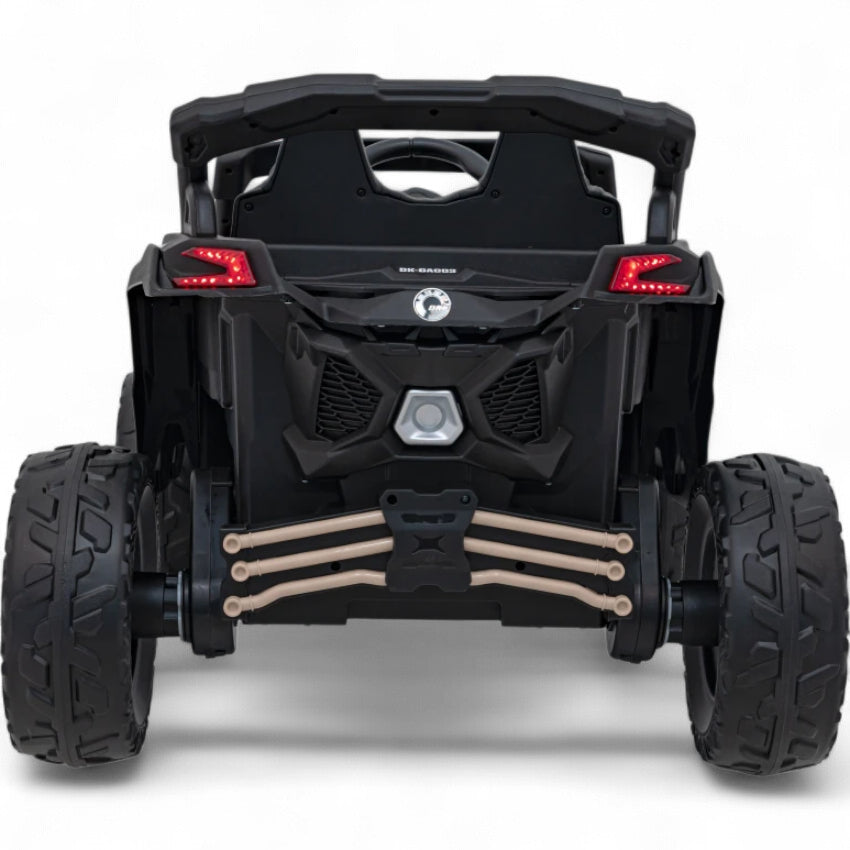 Carro Elétrico para Criança CAN-AM MAVERICK 4x4 24v Khaki c/ RODAS DE BORRACHA & ASSENTO EM PELE