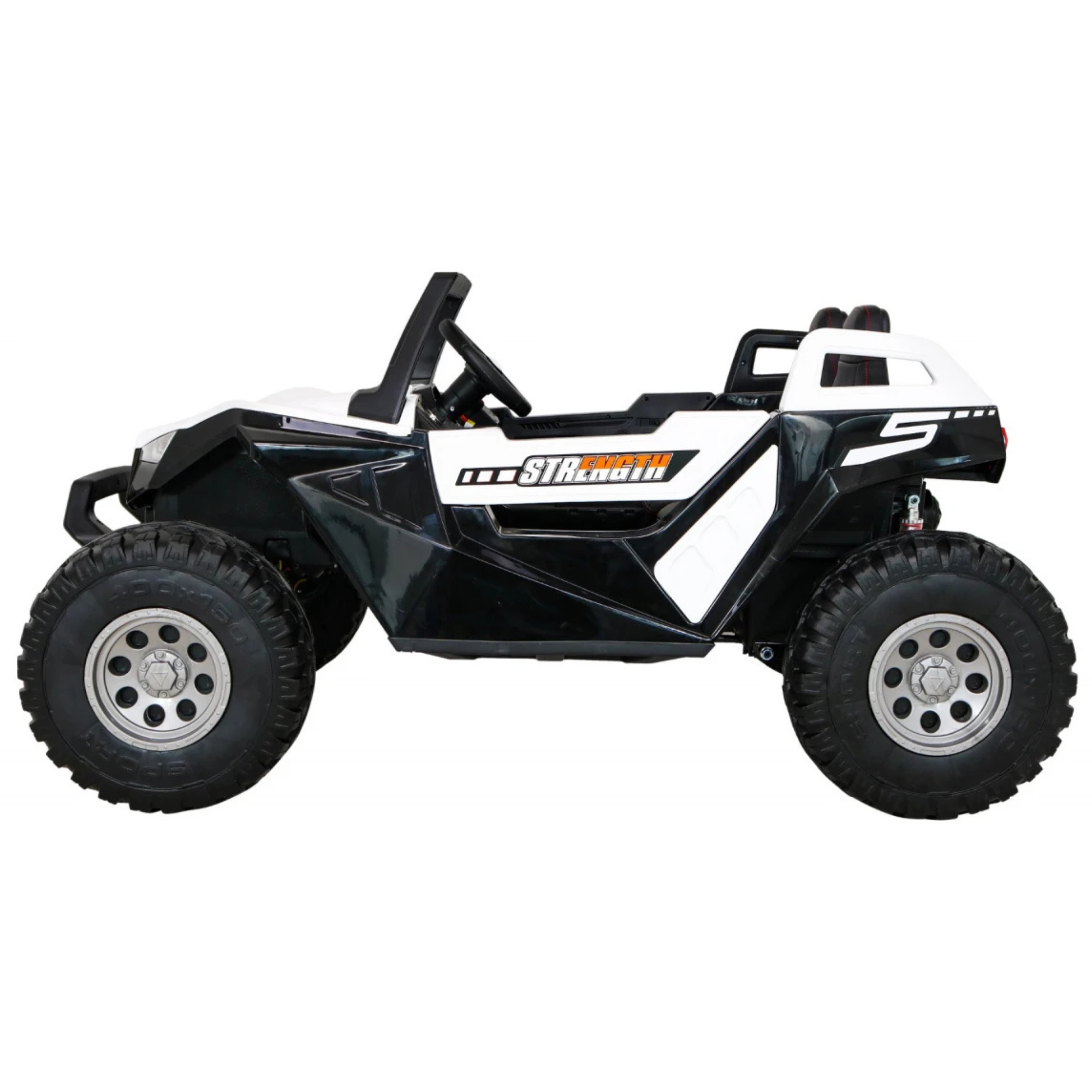 Carro Elétrico para Criança BUGGY CLASH 4x4 24v Branco 2 LUGARES, RODAS DE BORRACHA & ASSENTO EM PELE